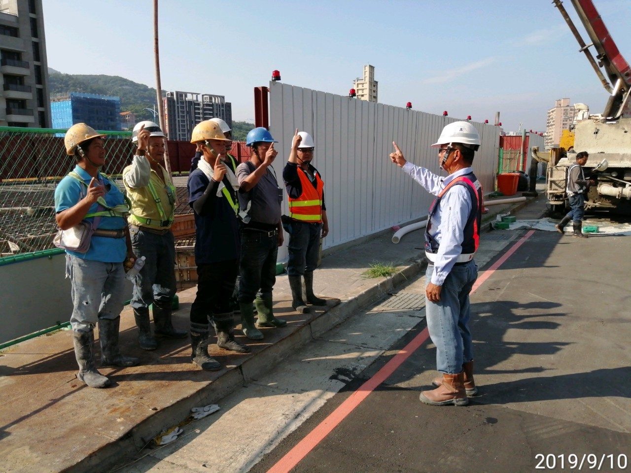八里端願景館基礎版混凝土澆置前勤前教育