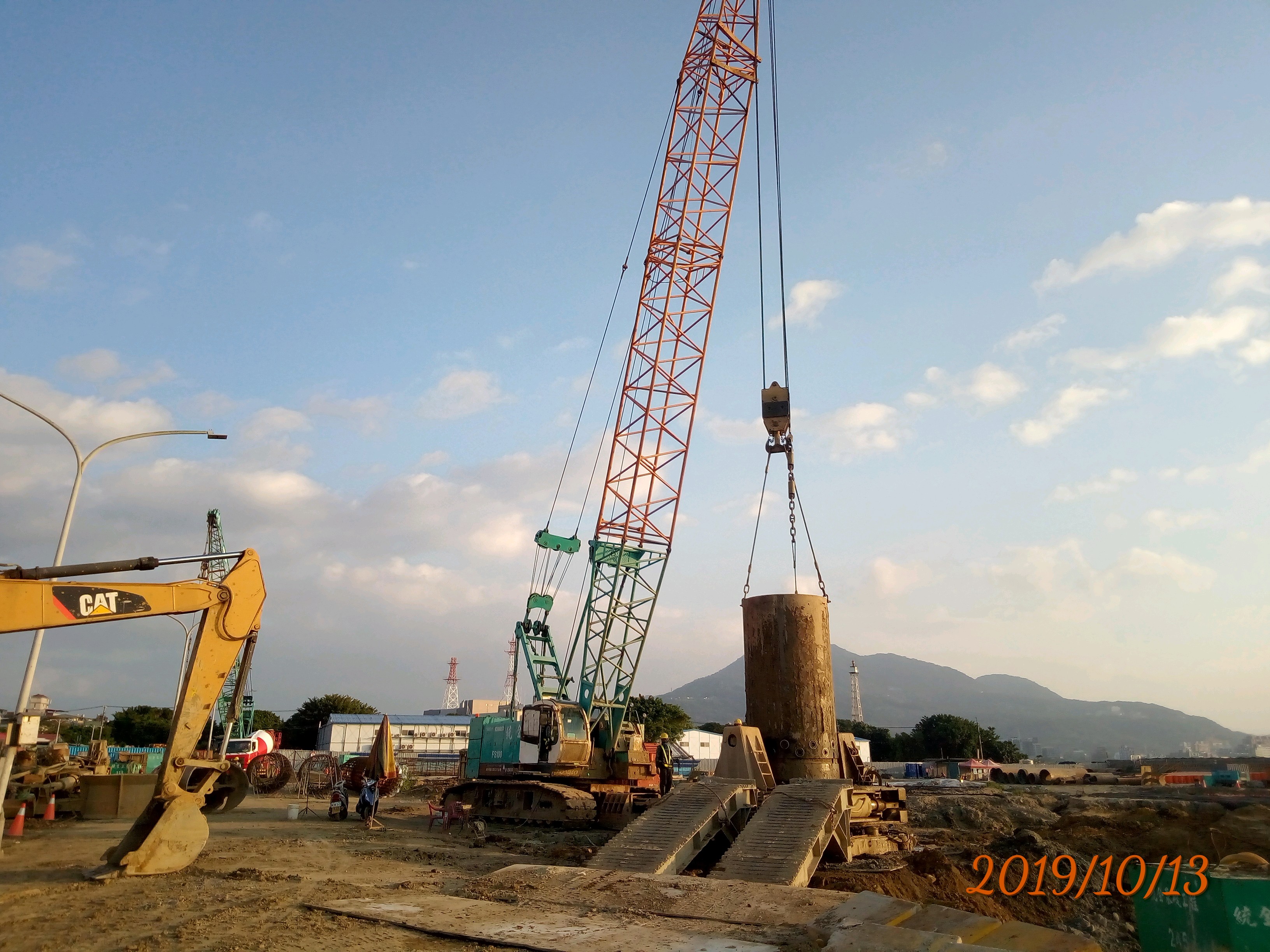 淡水端基樁外套管移除