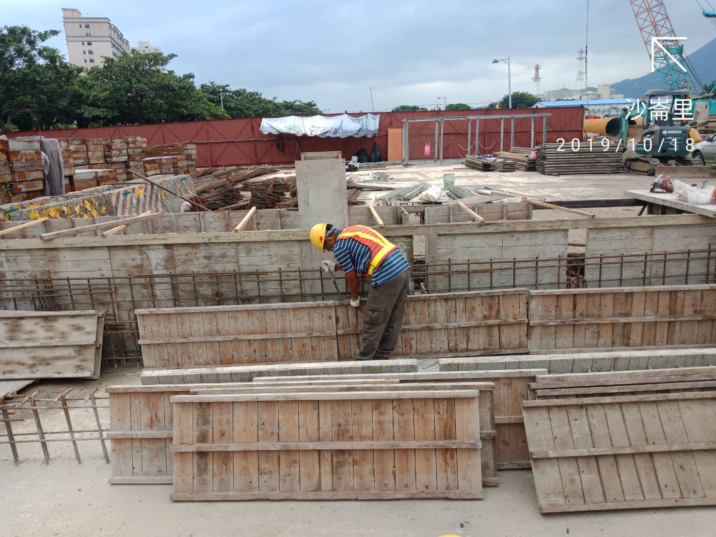 淡水瑞工區沉澱沙施作