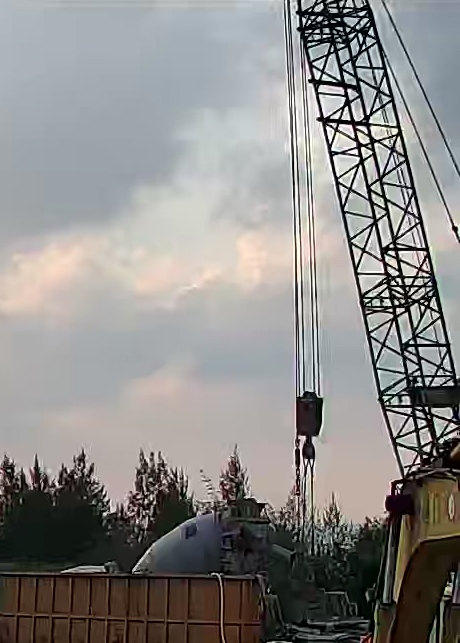 八里端基樁混凝土澆置