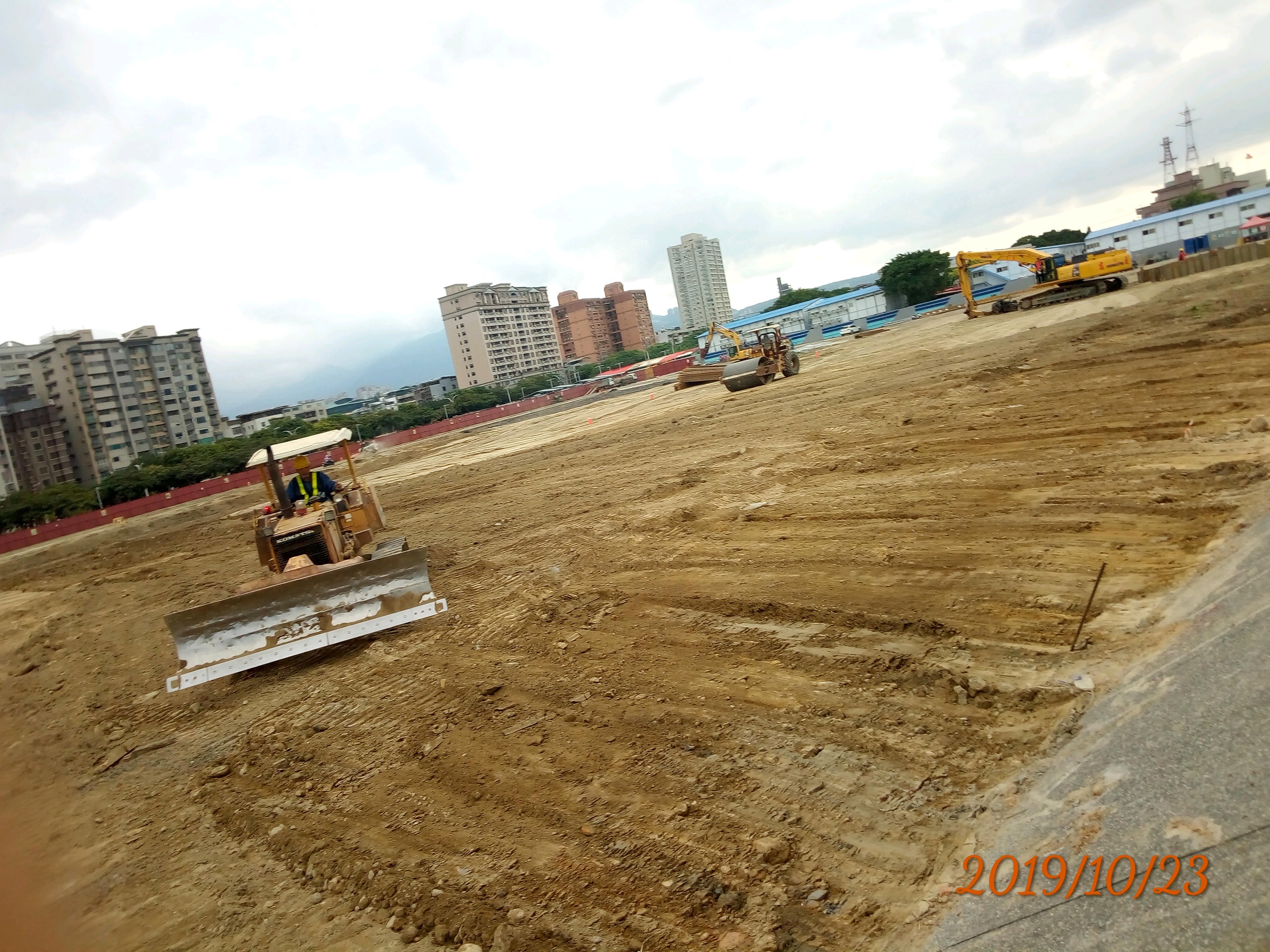 淡水瑞工區回填壓實