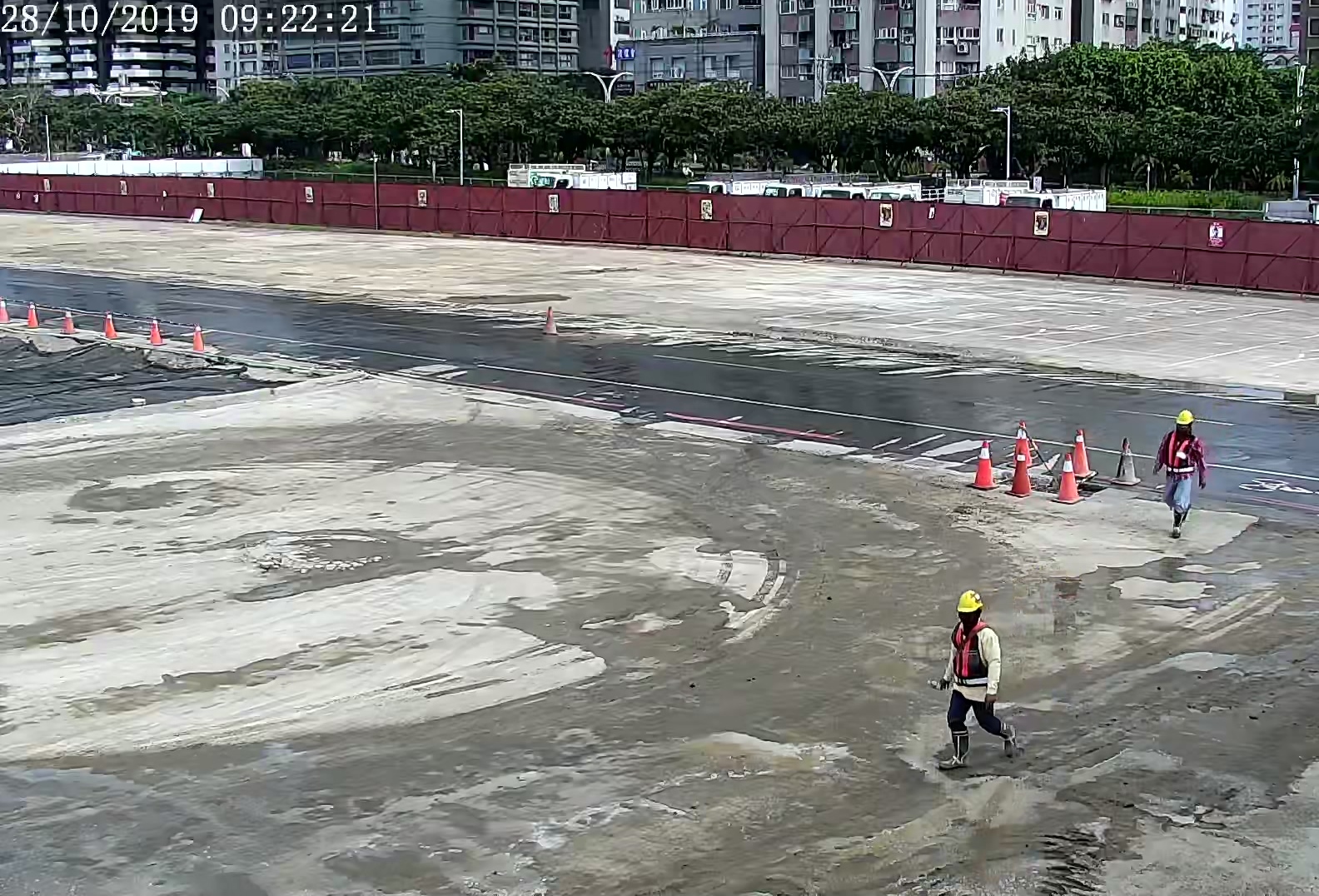 淡水端工區清理