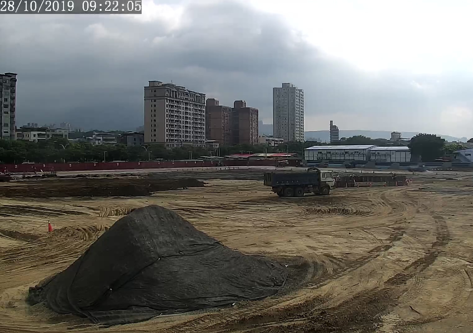 淡水端工區土方近運回填及壓實