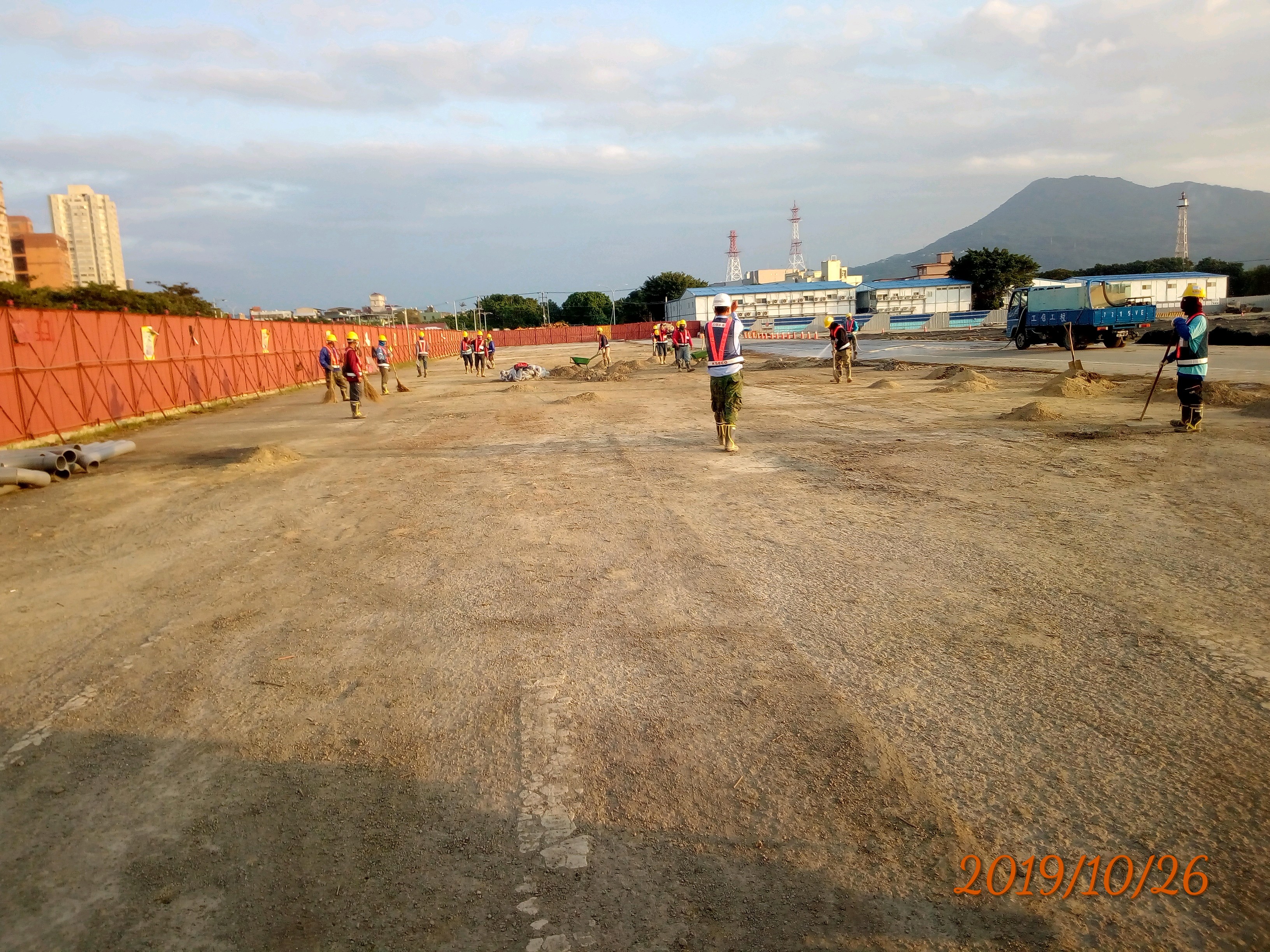 淡水端工區清理