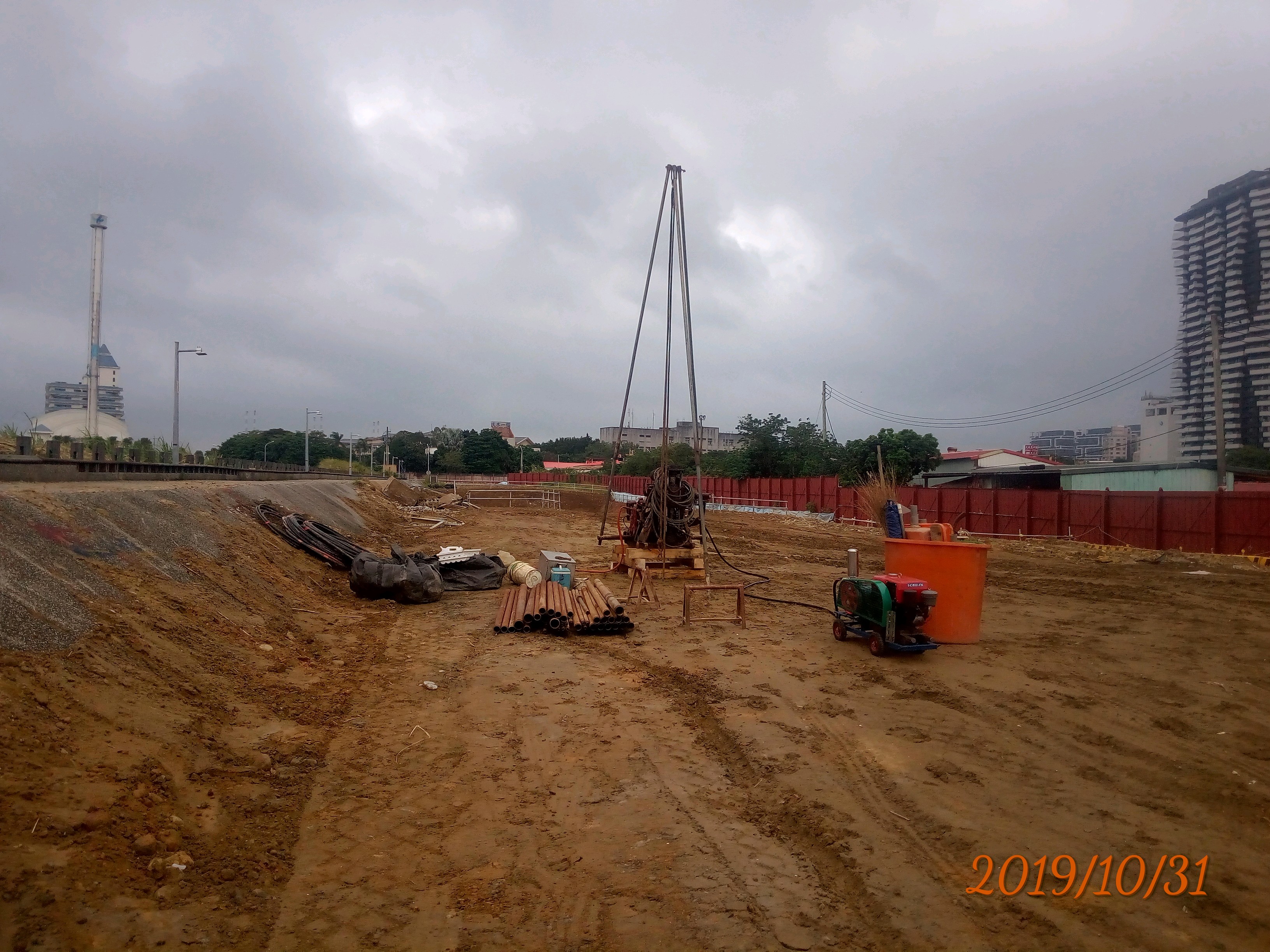 淡水端工區補充地質鑽探作業