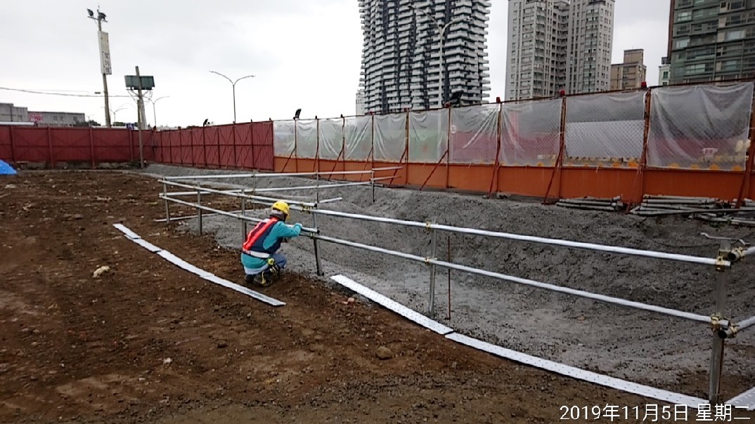 淡水端沉沙池安全護欄杆施作