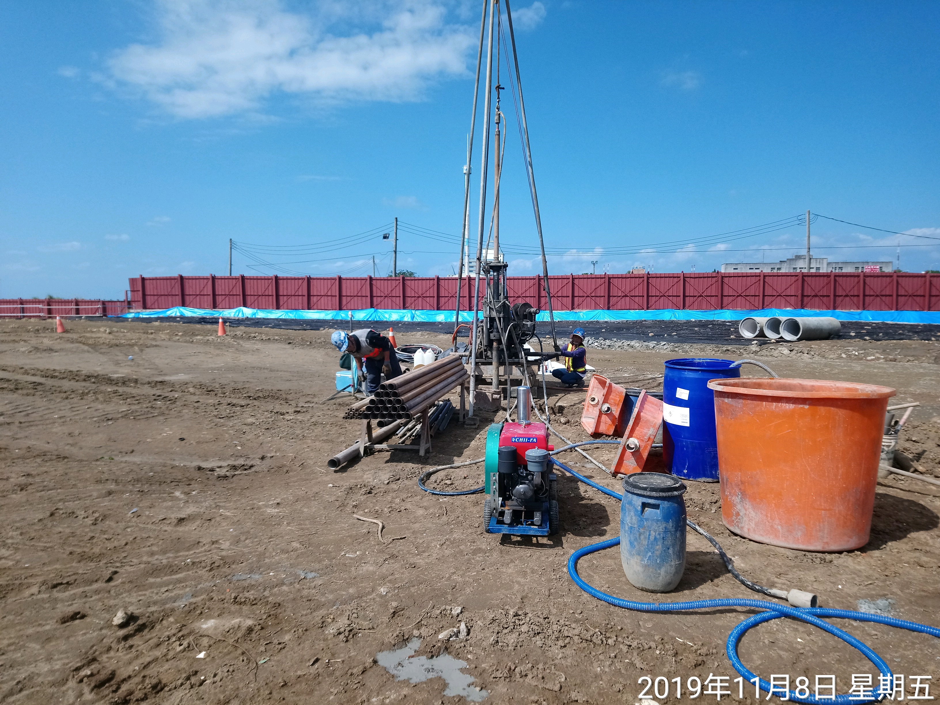 淡水端補充地質鑽探施作