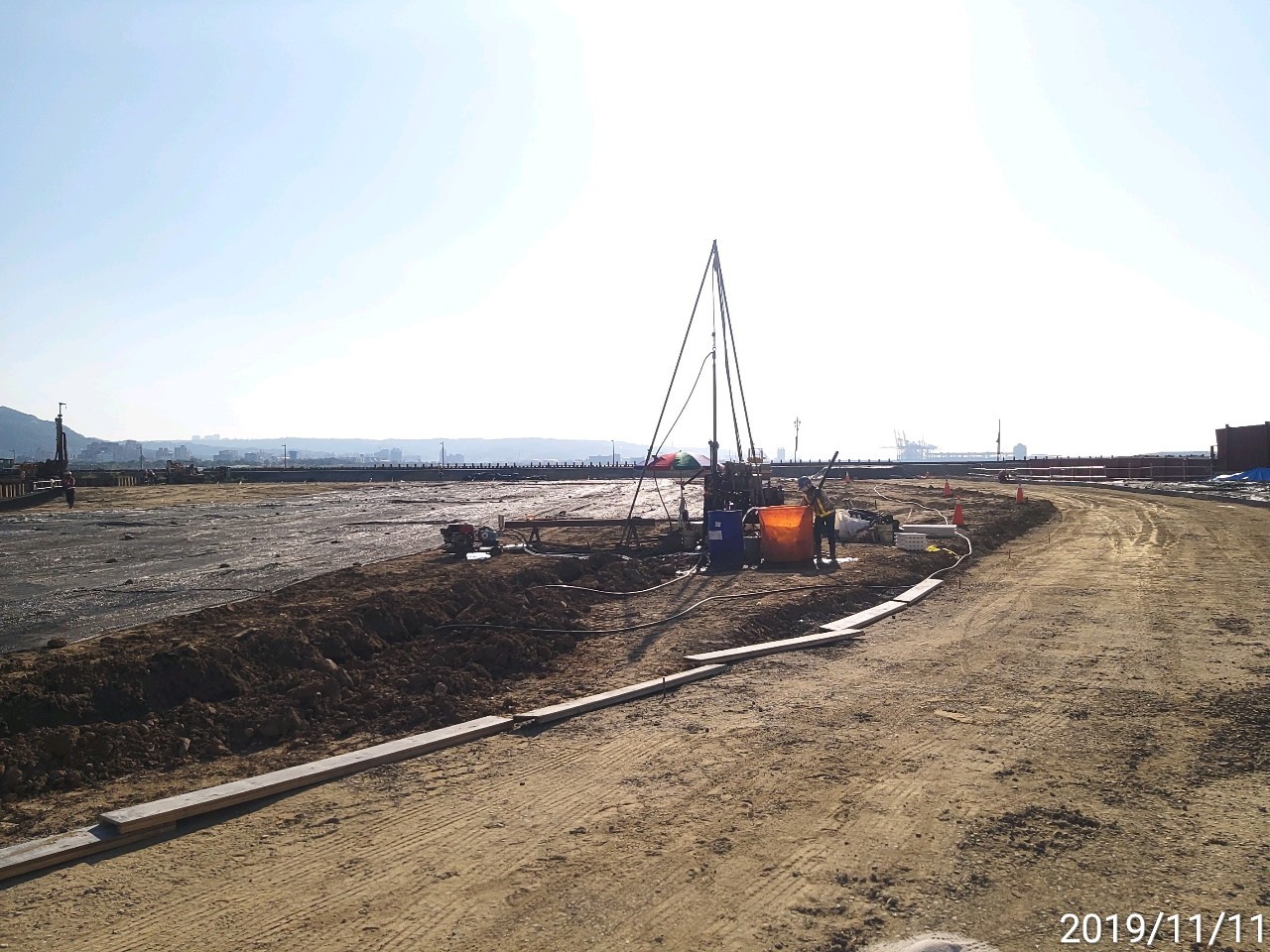 淡水端工區地質鑽探