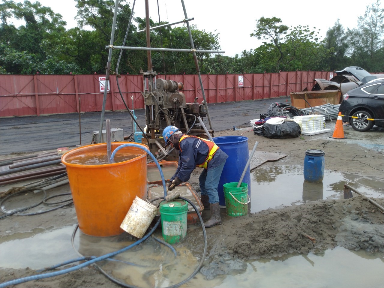 八里端補充質鑽探施作