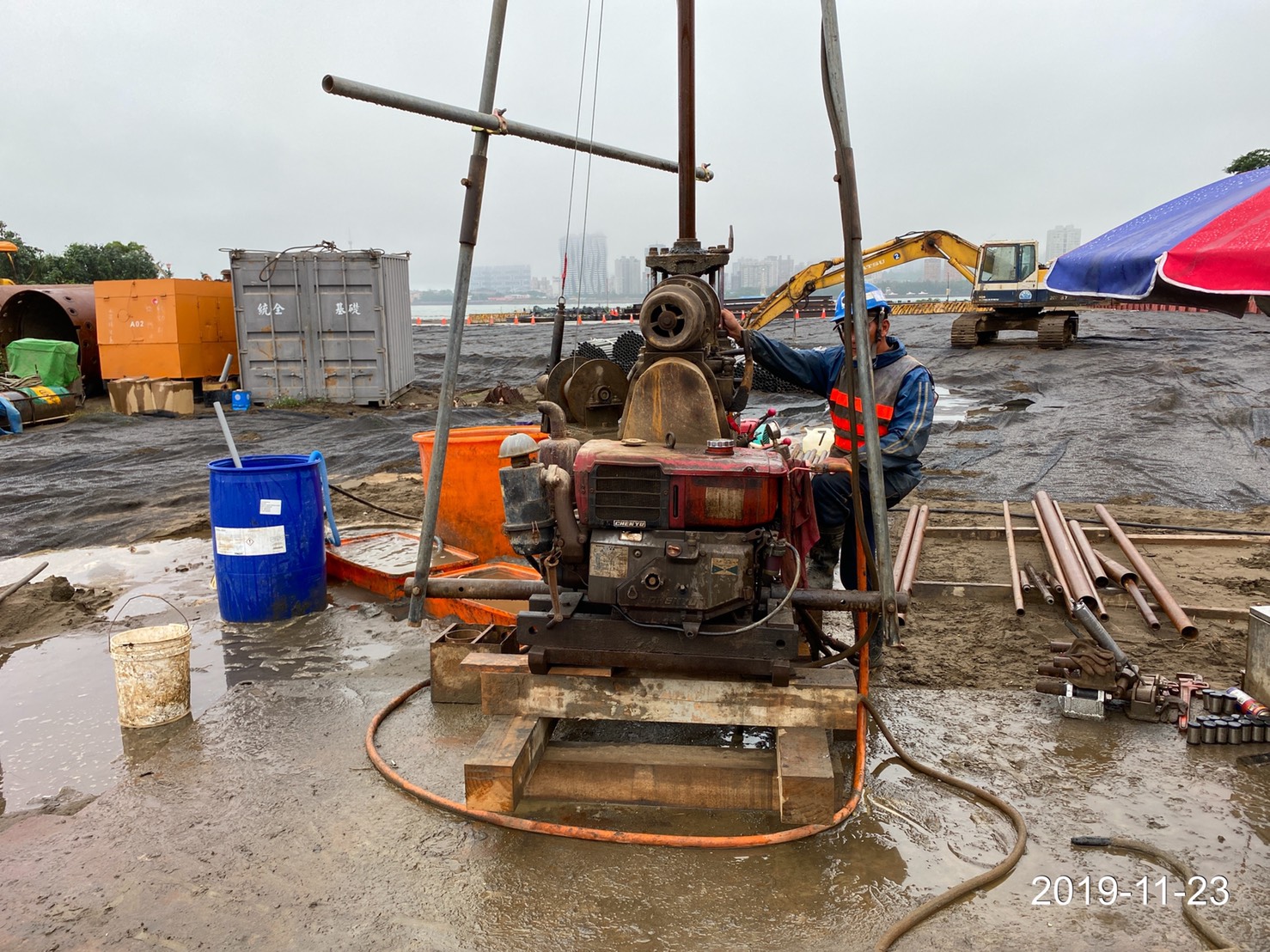 八里端補充地質鑽探施工作業BH-05