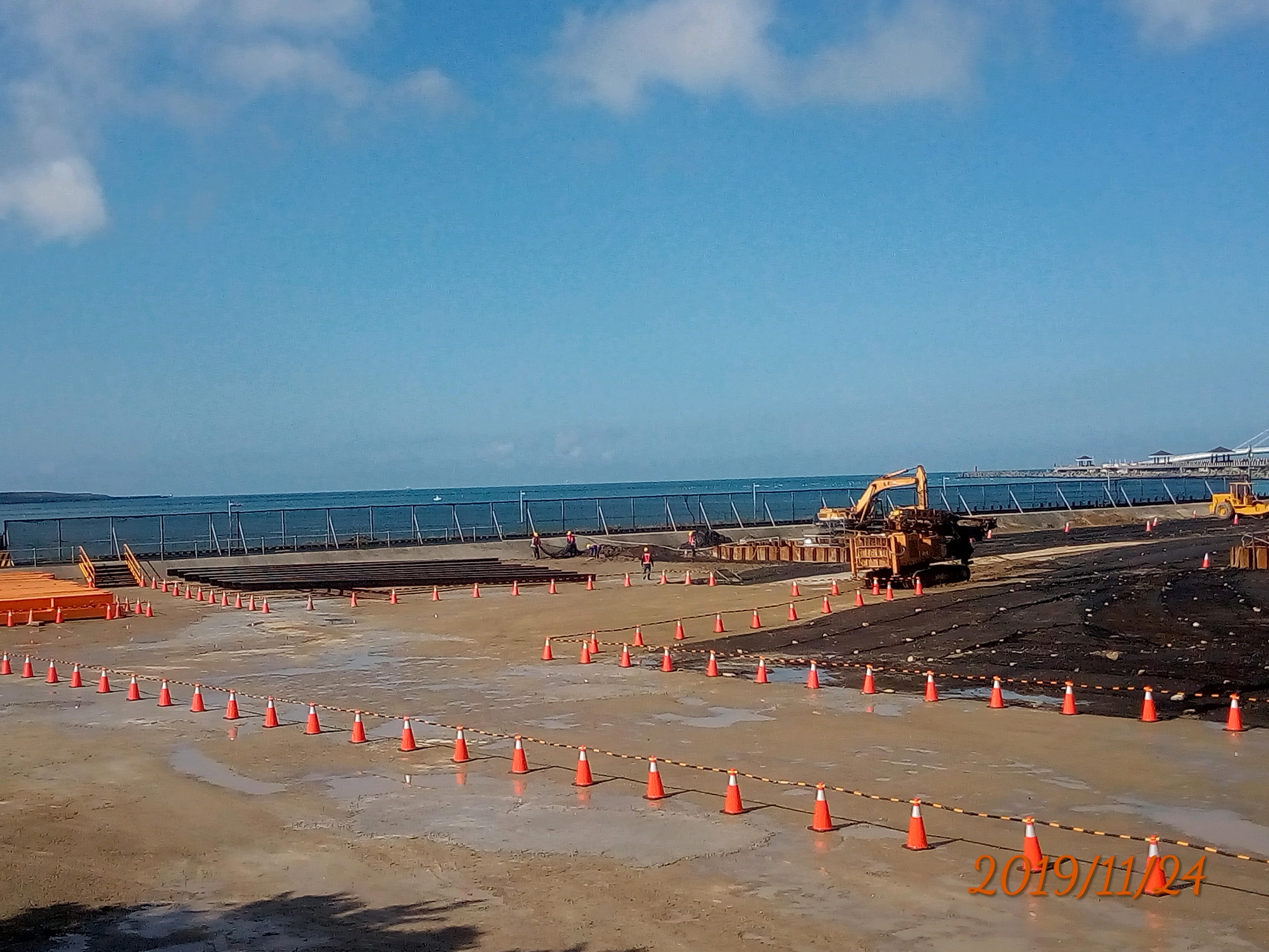 淡水端工區環境整理井井有條