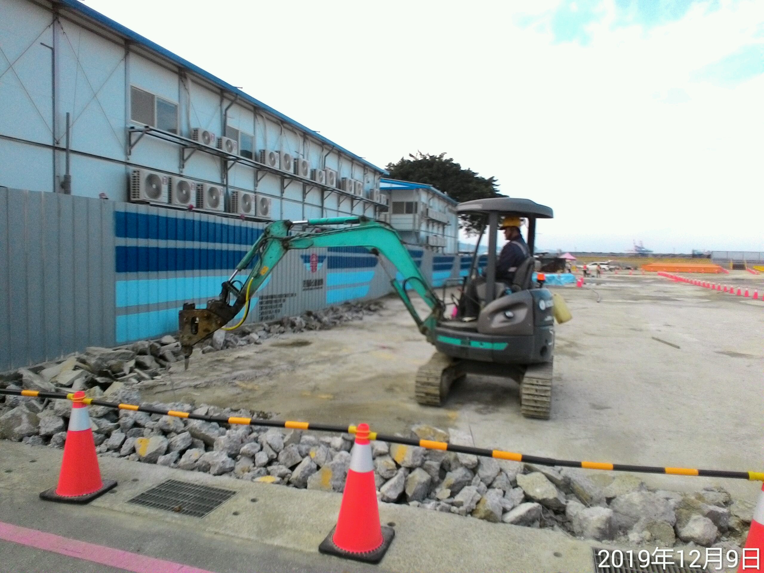 淡水端逕流溝開挖