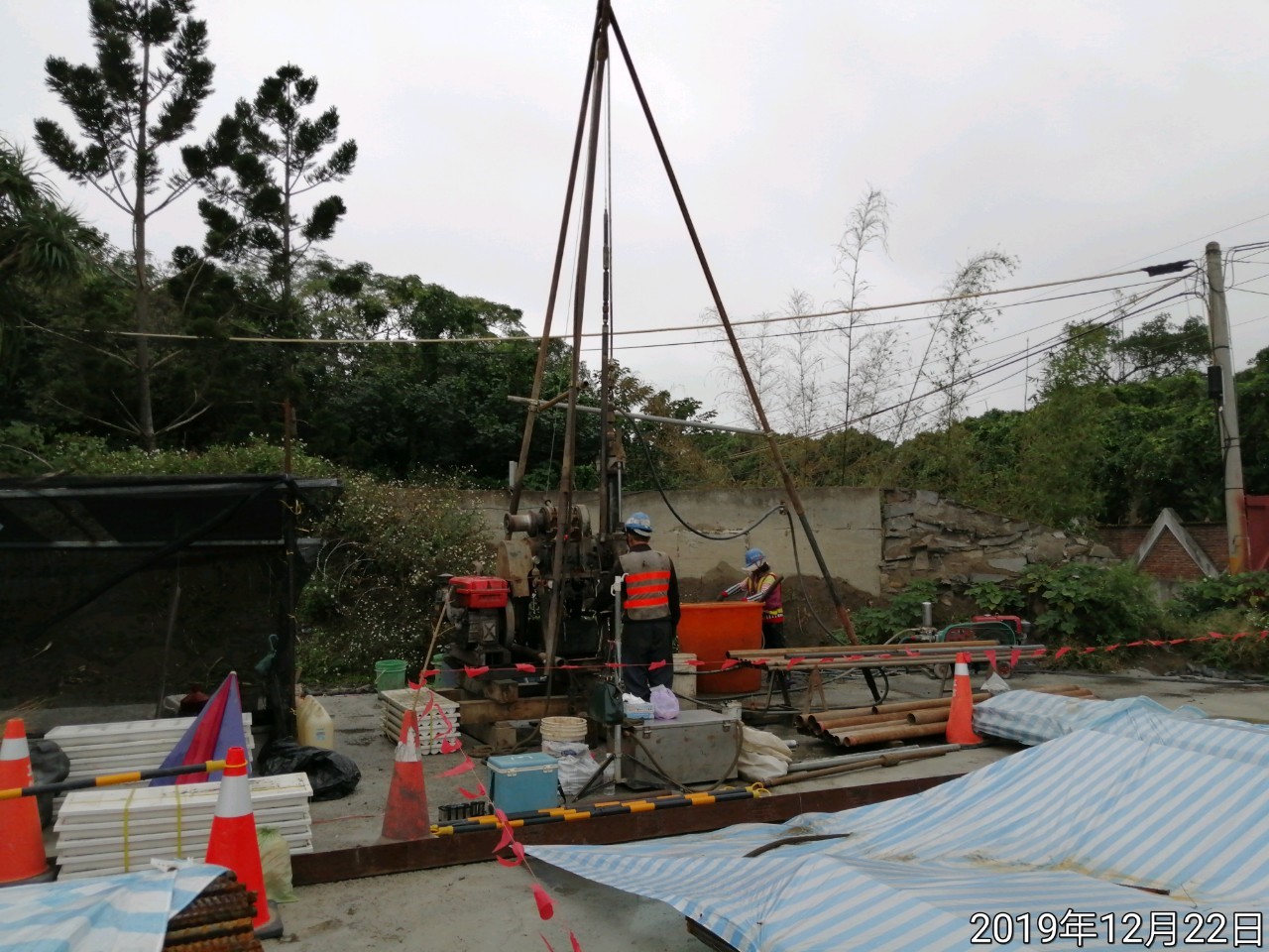 八里端補充地質鑽探作業