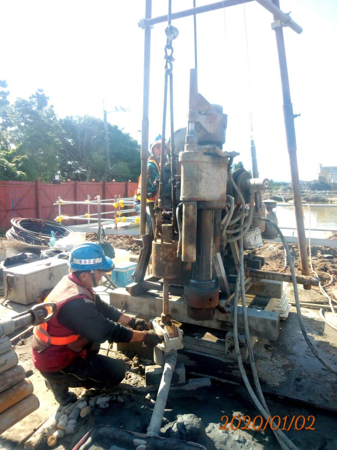 八里端補充地質鑽探施作
