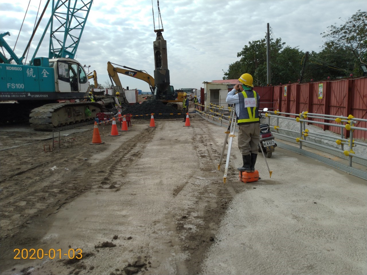 八里端基樁工程施工