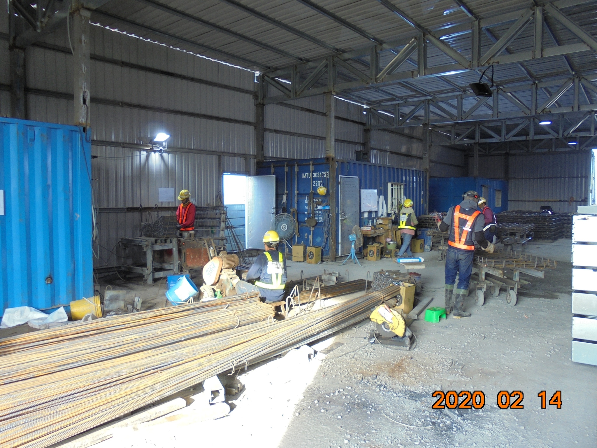 淡水端混凝土複合式覆蓋板鋼筋綁紮