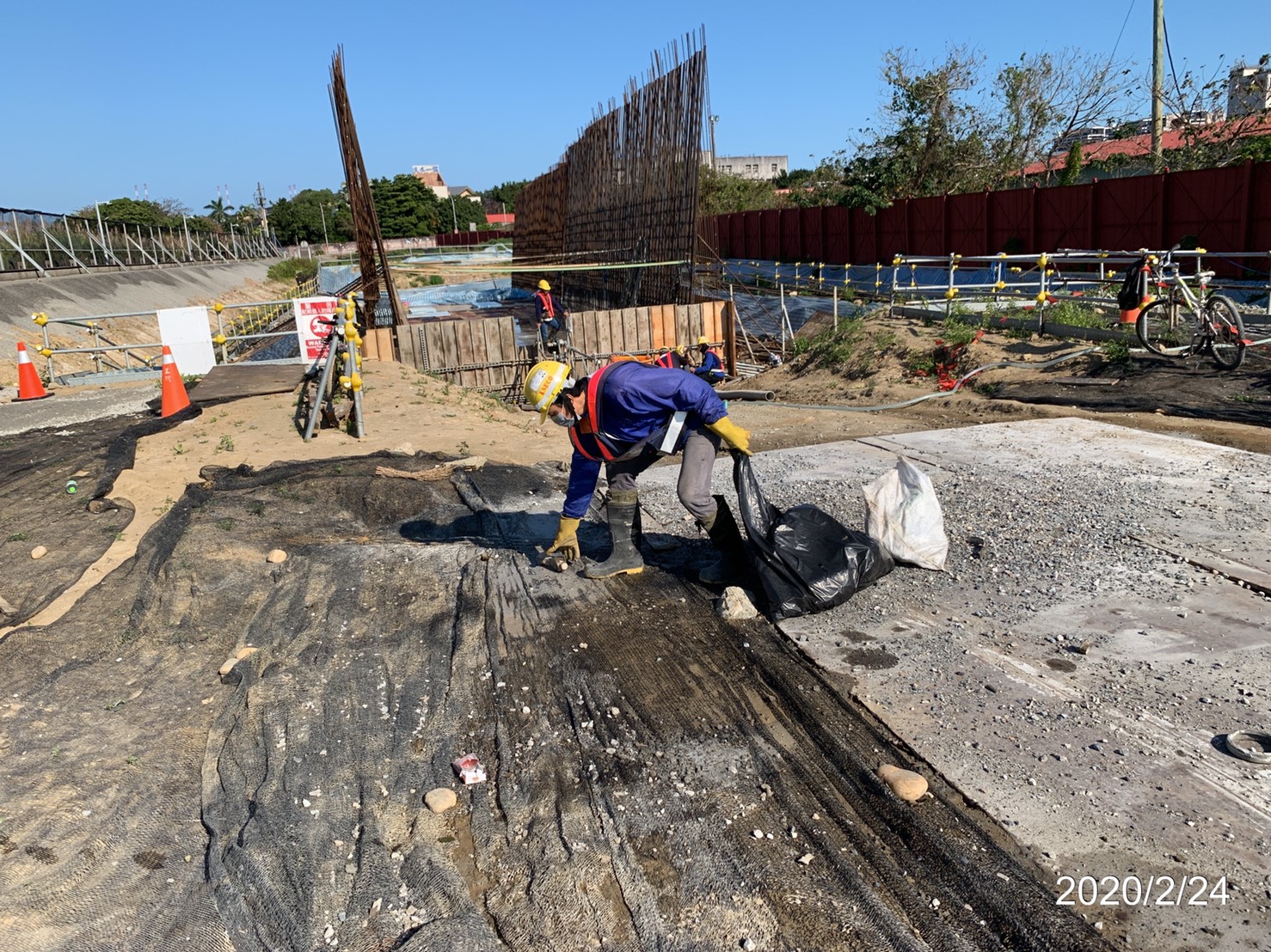 工區不定時進行清理垃圾