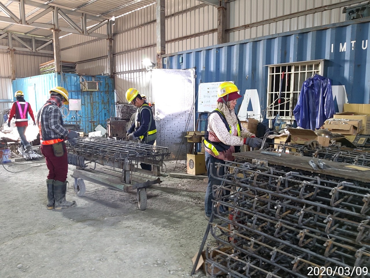 淡水端混凝土複合式覆蓋板鋼筋綁紮