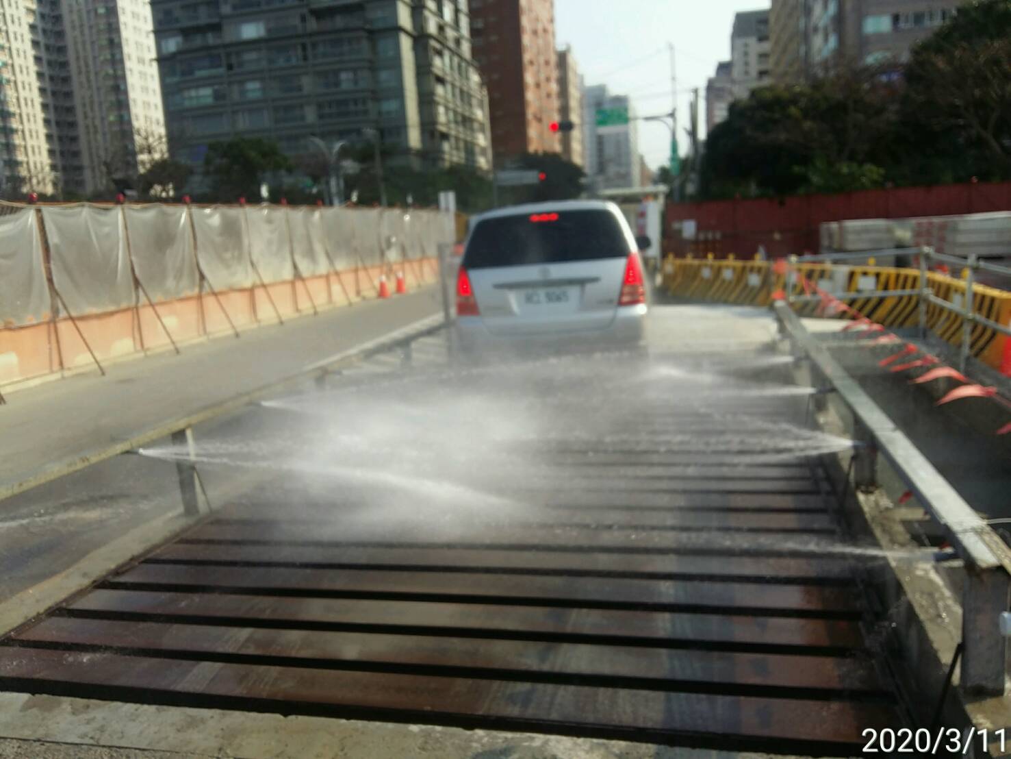 工區出入口自勇洗車設備運作情況