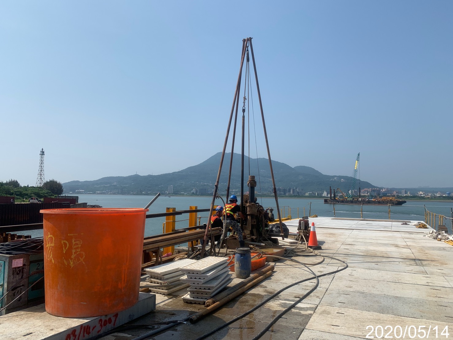 淡水端BH-10補充地質鑽探施作