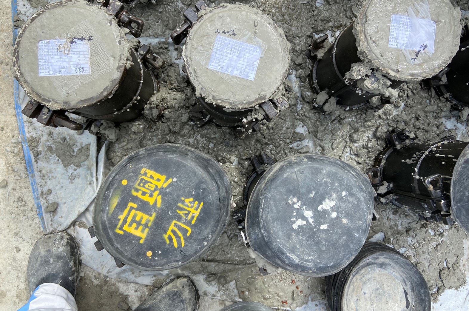 現場混凝土試體製作.