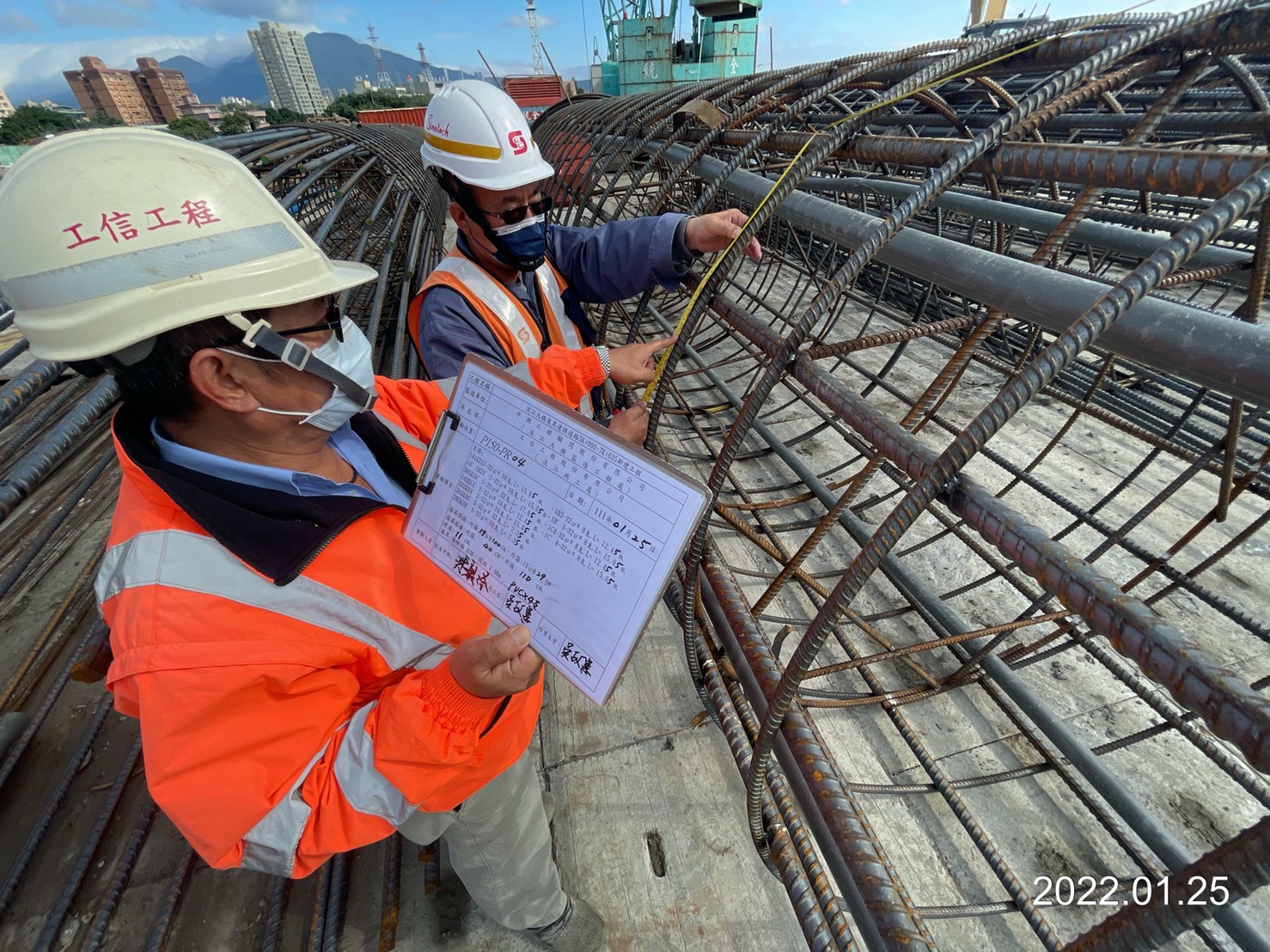 鋼筋籠查驗.