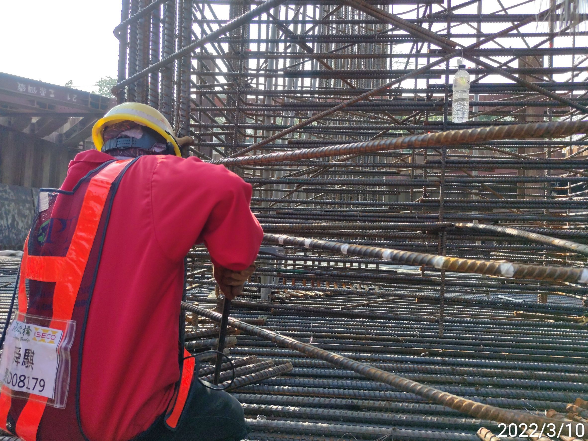 橋墩墩柱鋼筋施工.