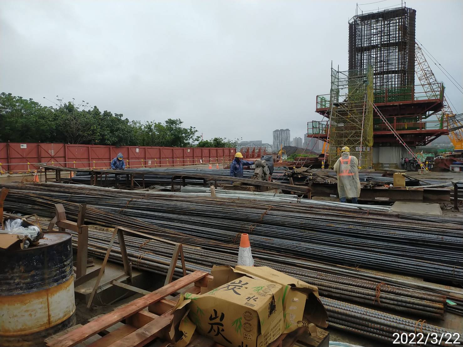 墩柱鋼筋加工製作.