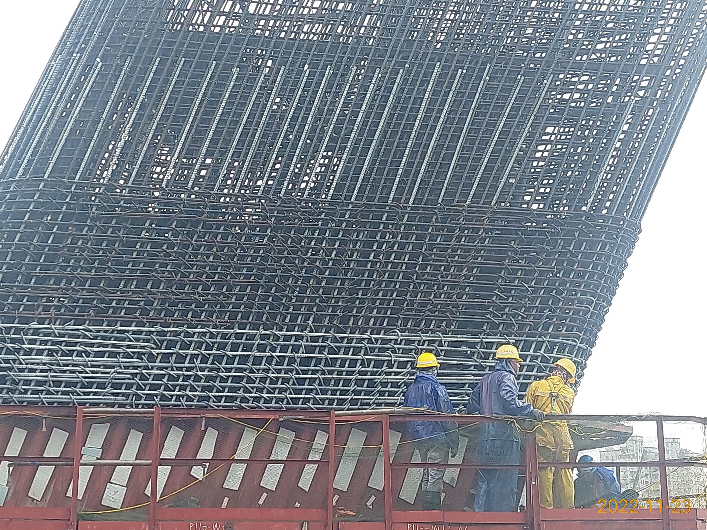P140墩柱第5昇層模板組立