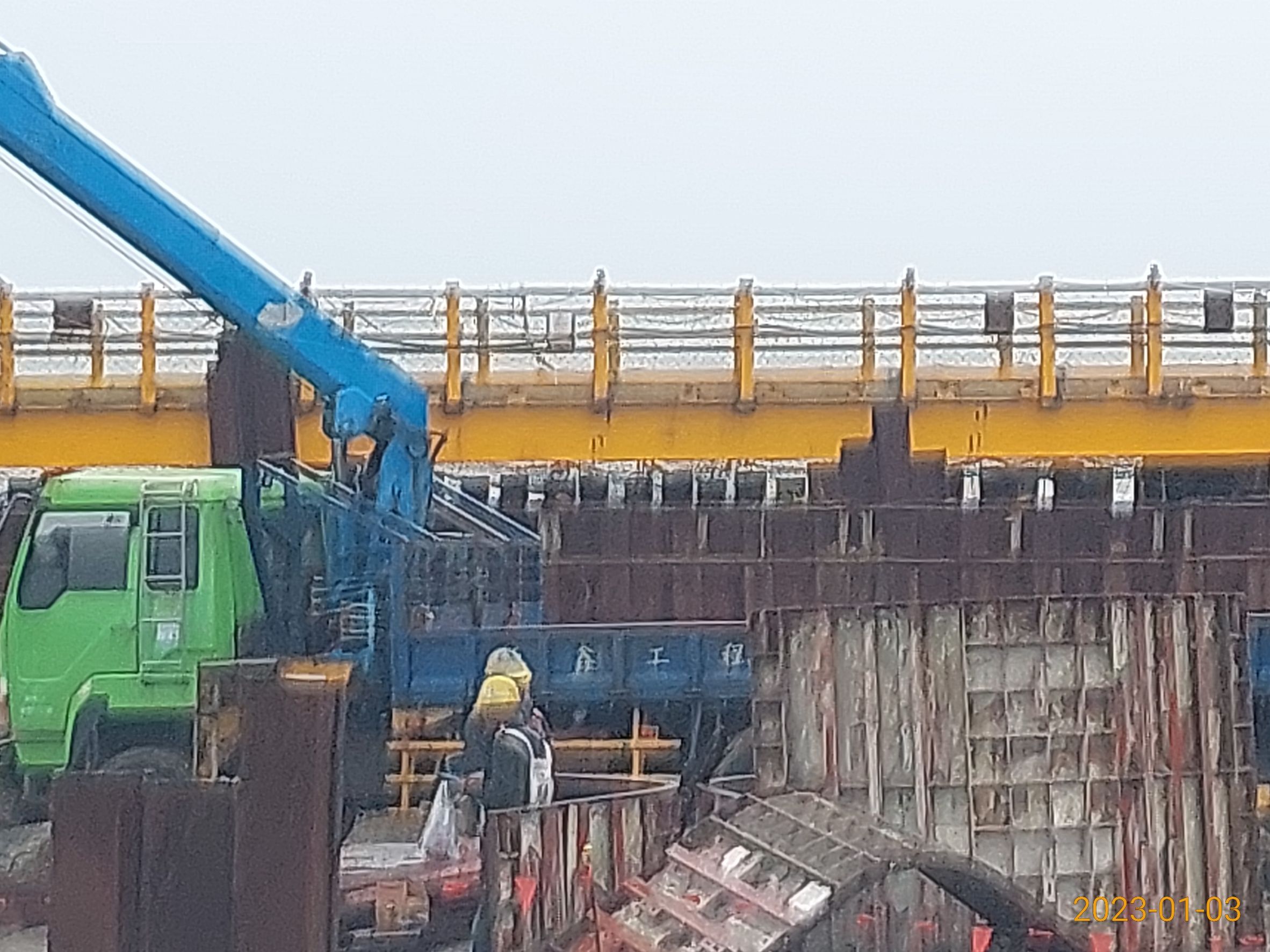 RL2P4 墩柱第4昇層鋼模整理及組立