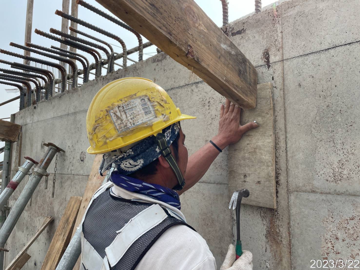 U3S-4場撐段頂版模板組立