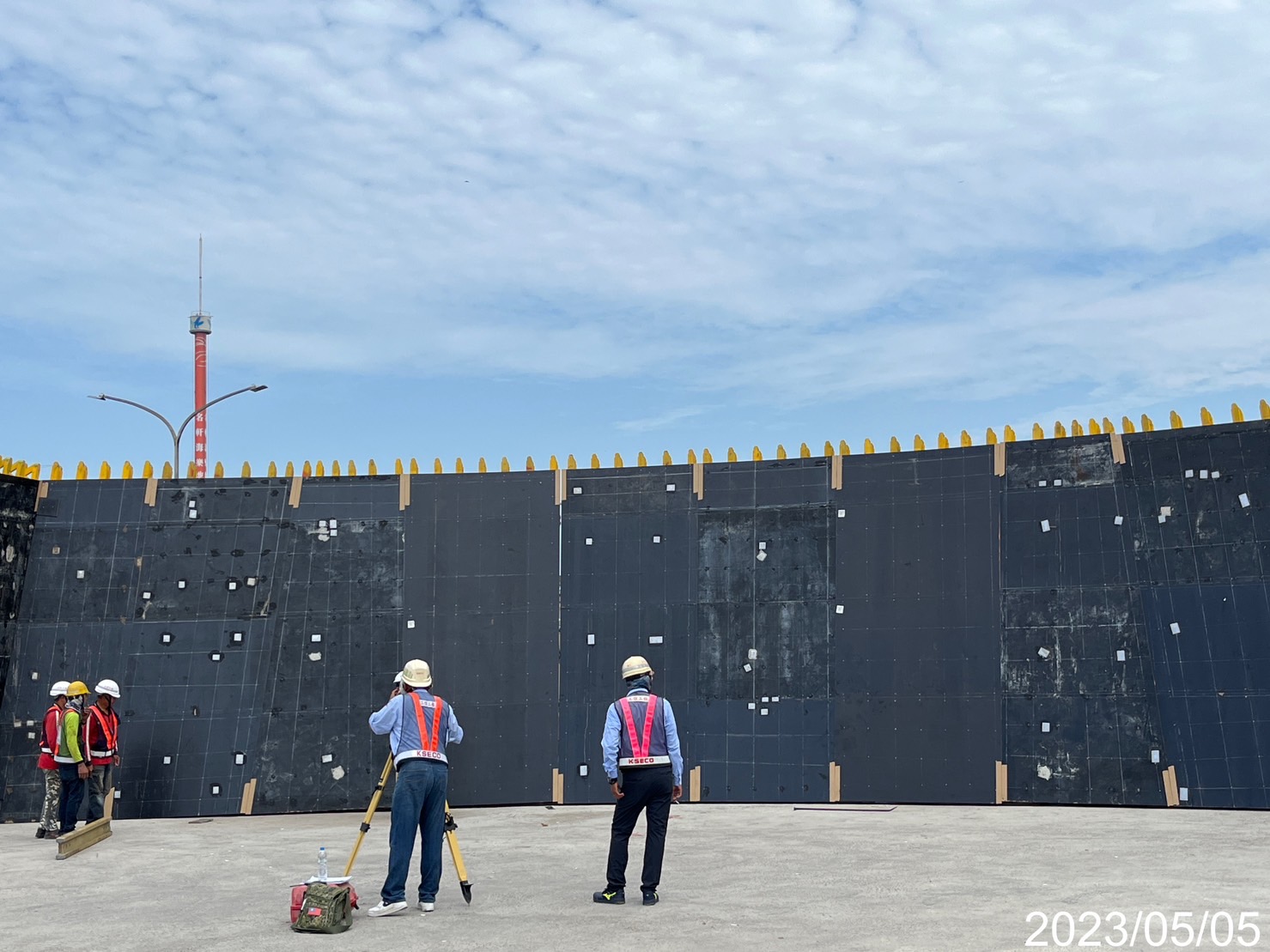 U07節塊模板假組立測量調整