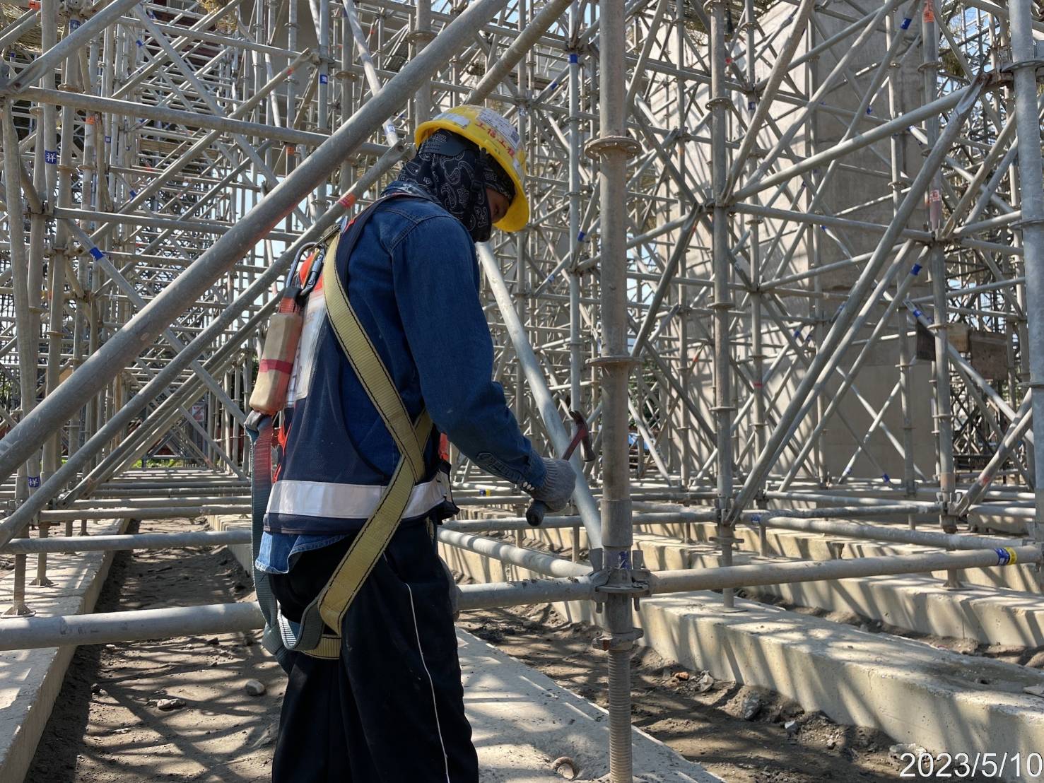 U3S-5場撐段支撐架組立