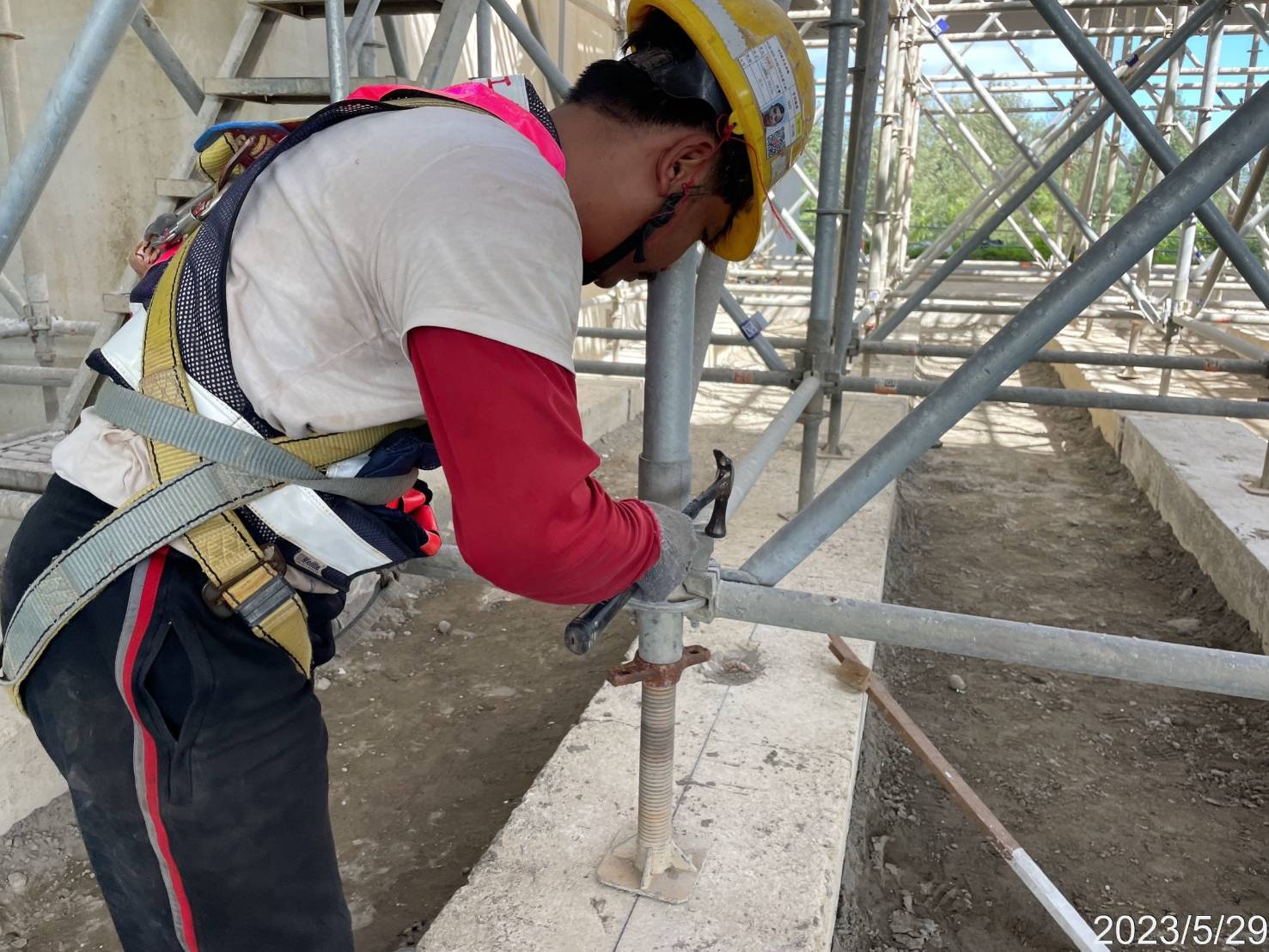 L03-1場撐段支撐架組立