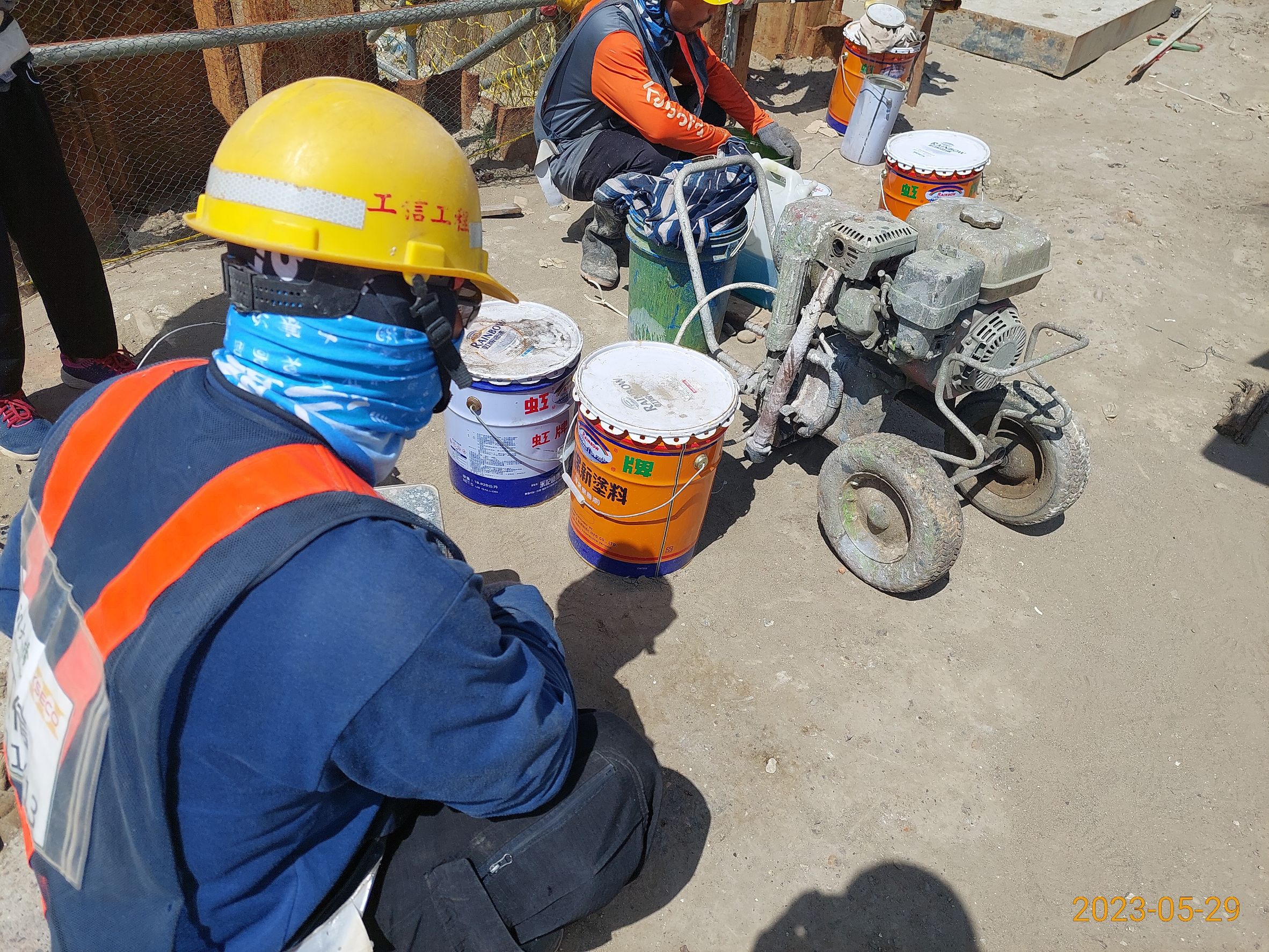 P19S墩柱防蝕塗裝施作