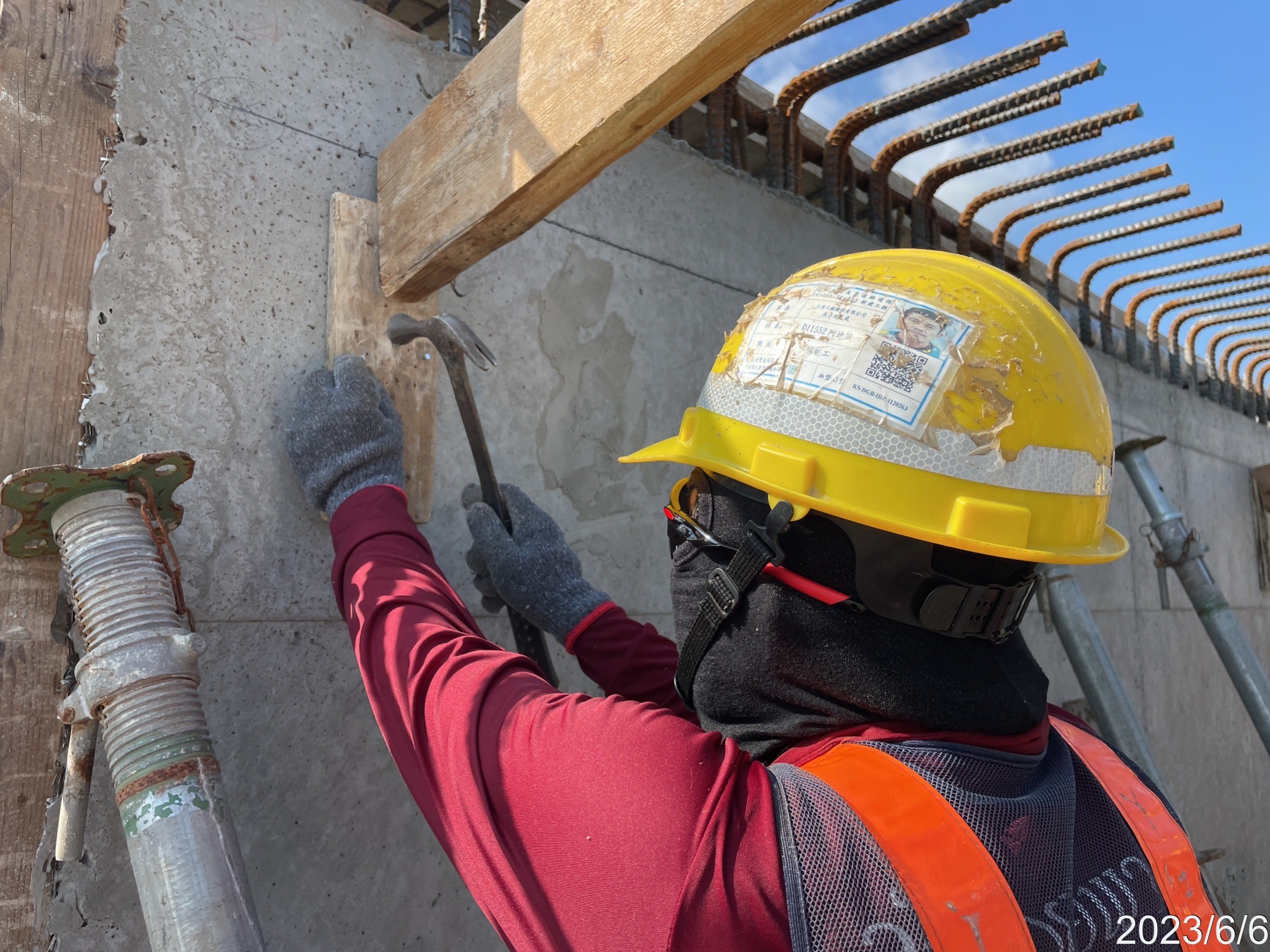 U3S-5場撐段頂版模板組立