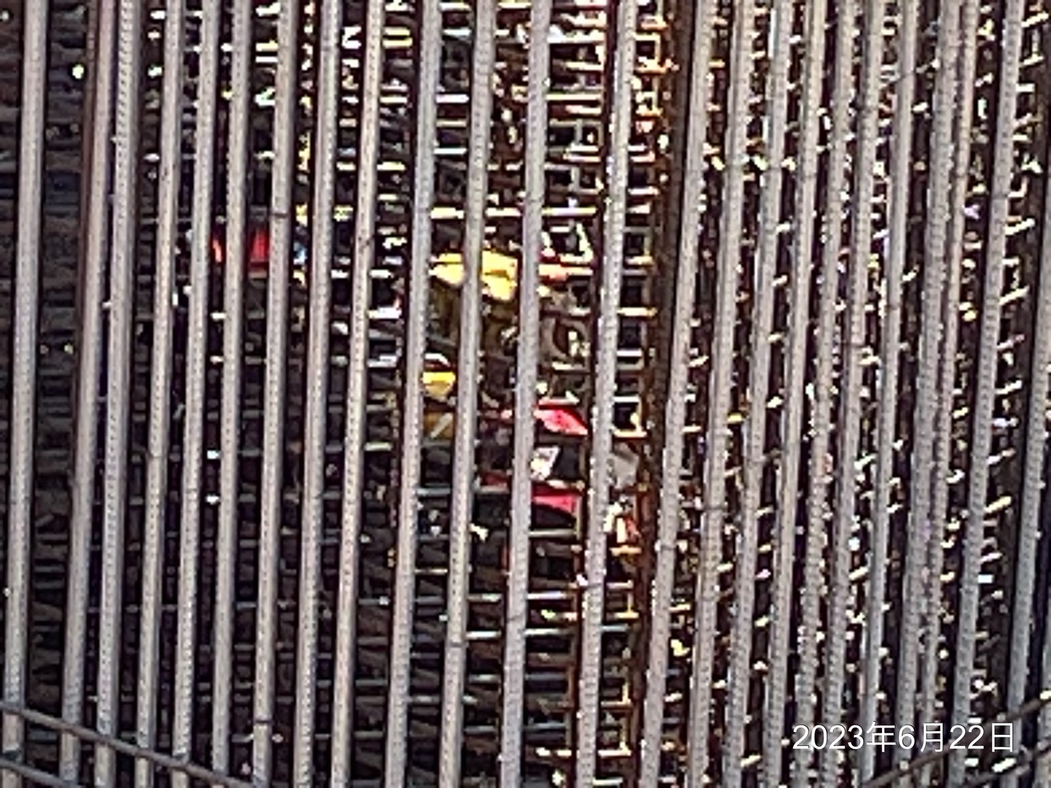 P18S墩柱第1昇層鋼筋綁紮