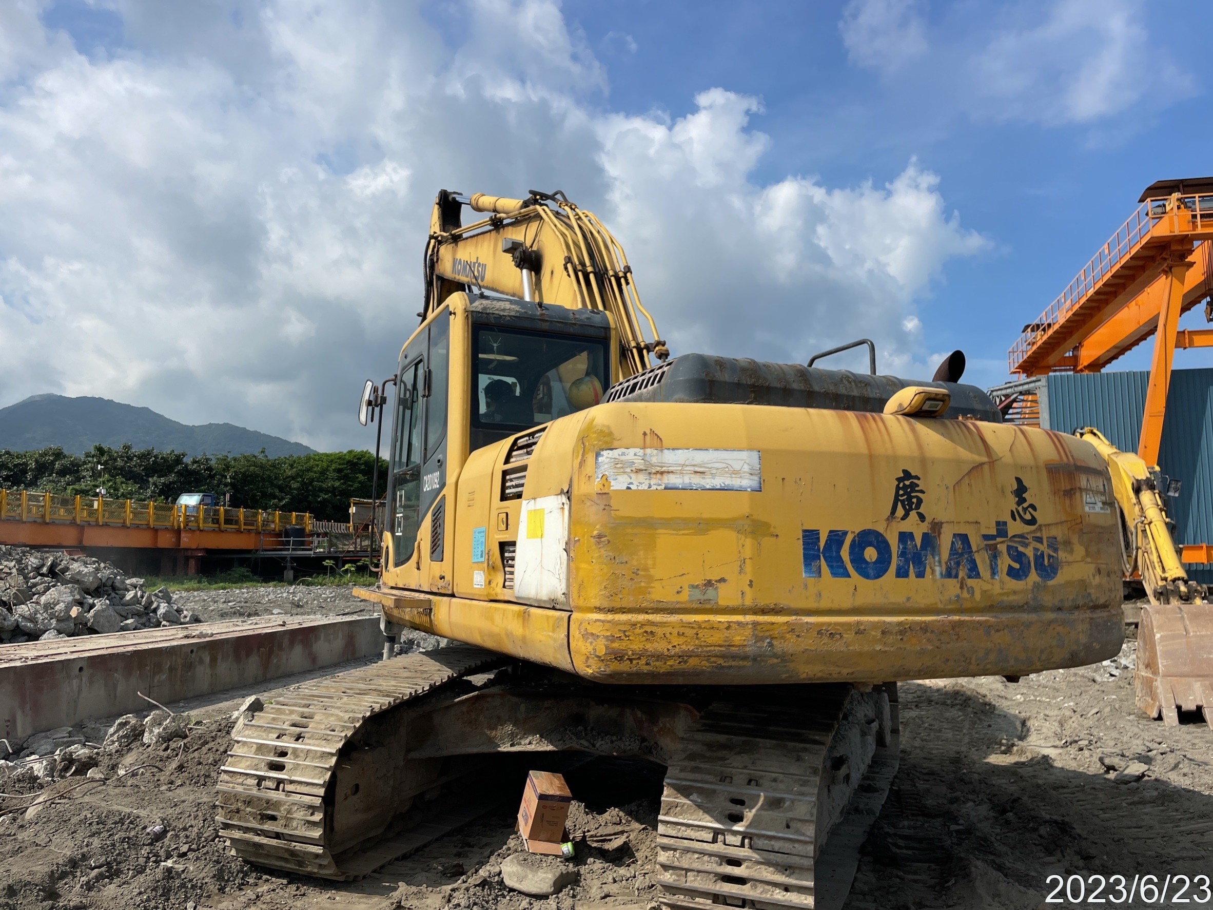 鋼構組裝場混凝土面打除