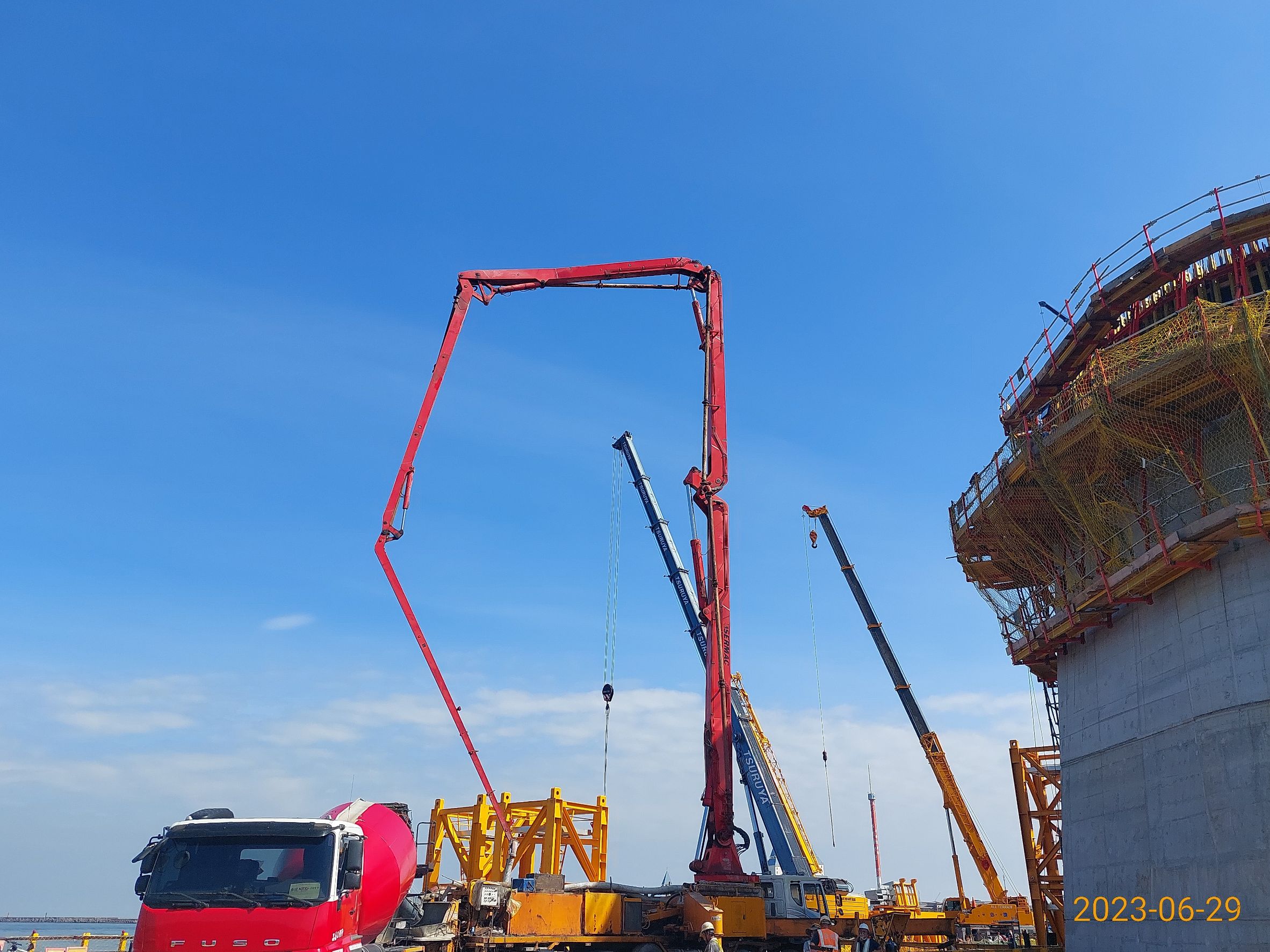 U09B-1節塊混凝土澆置