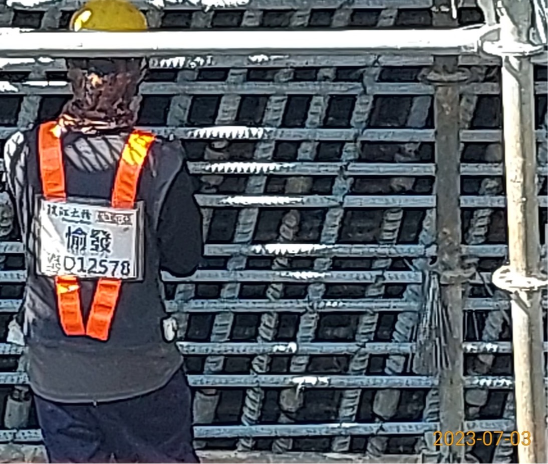 P160N墩柱第5昇層鋼筋綁紮