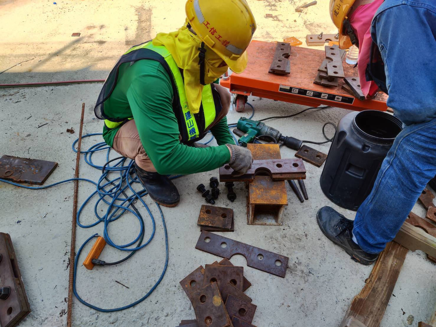 台北港組裝場連結治具施作