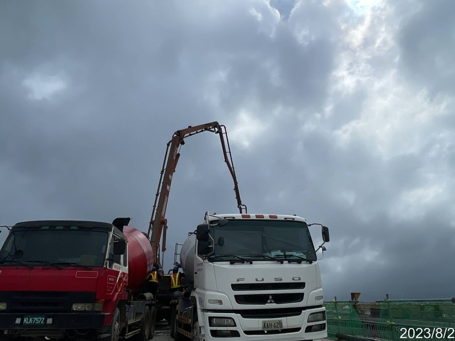 L03-2場撐段底腹版混凝土澆置