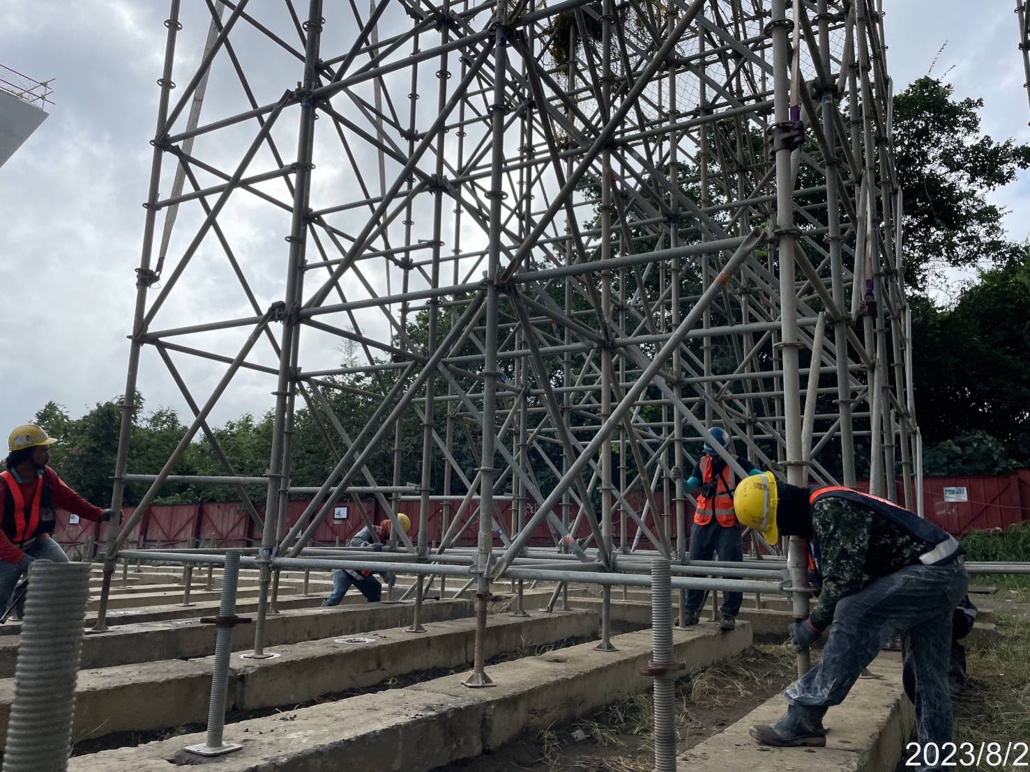 U3N-7場撐段支撐架組立