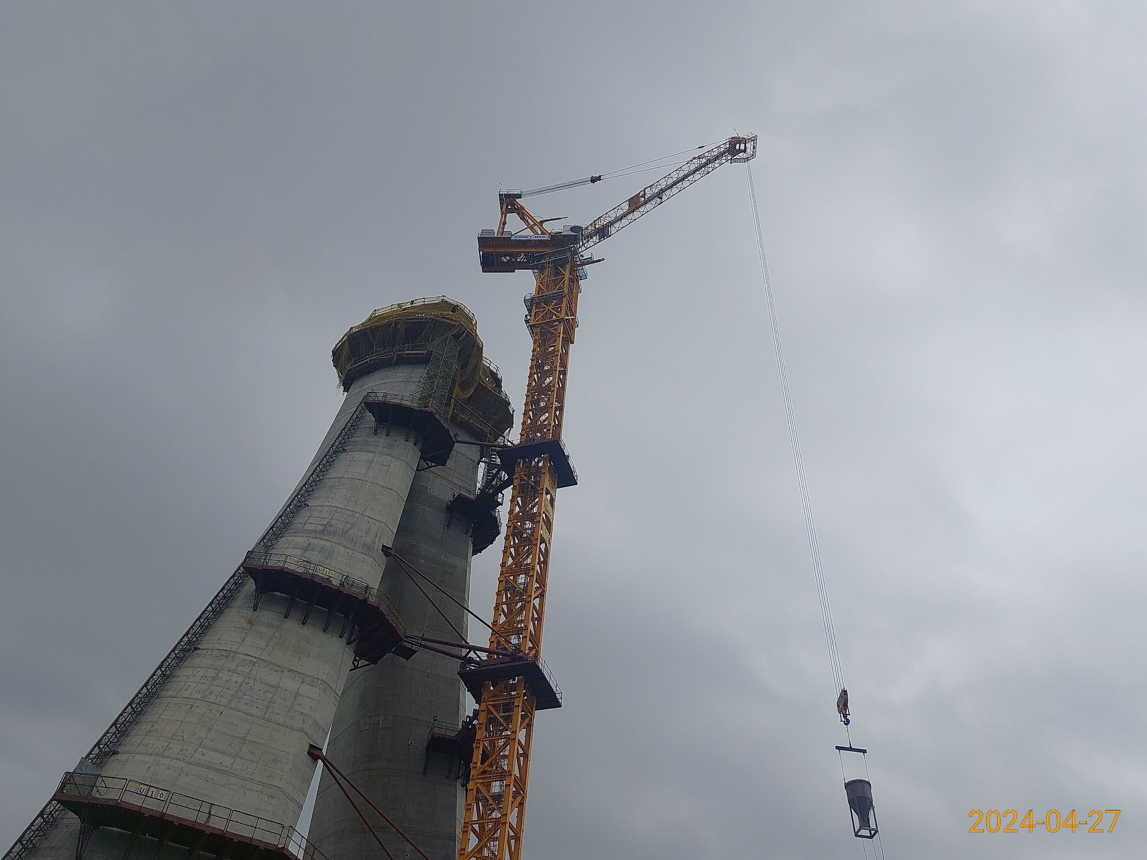 U25節塊混凝土澆置