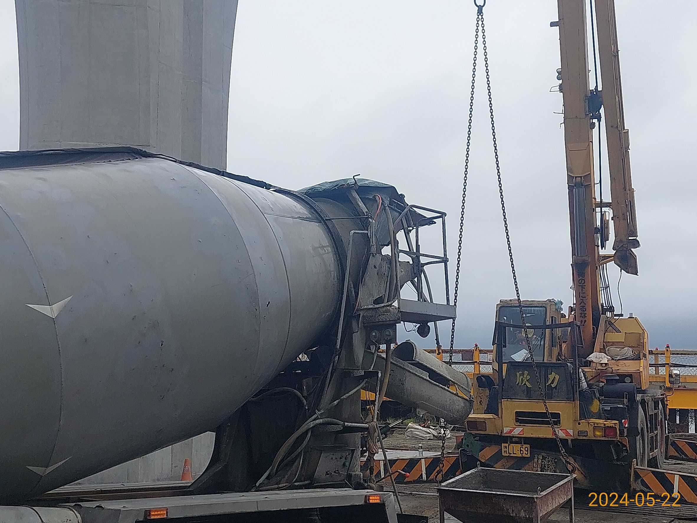 ML2P3盤支RC墊混凝土澆置