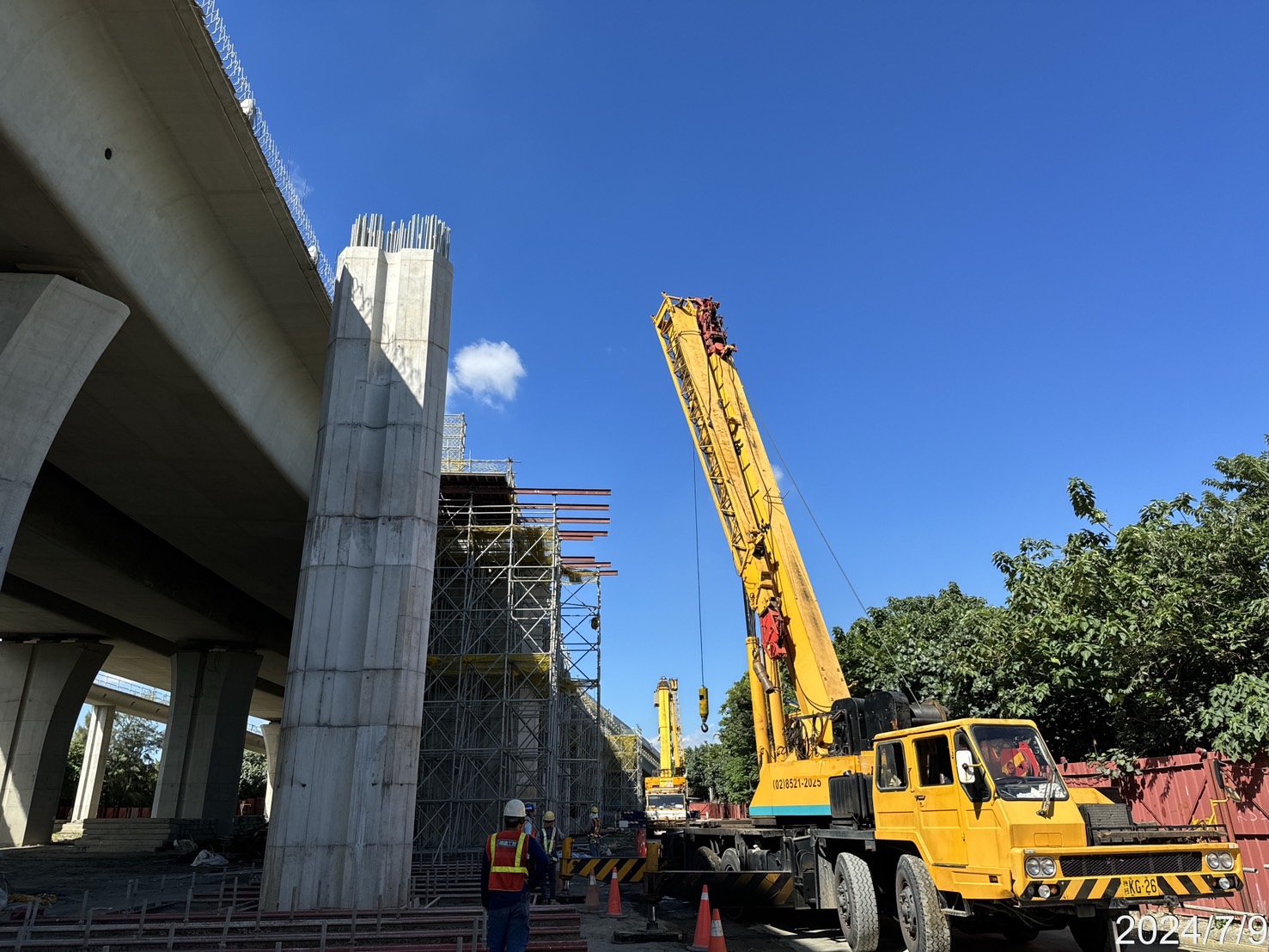 BL1A場撐段支撐架組立