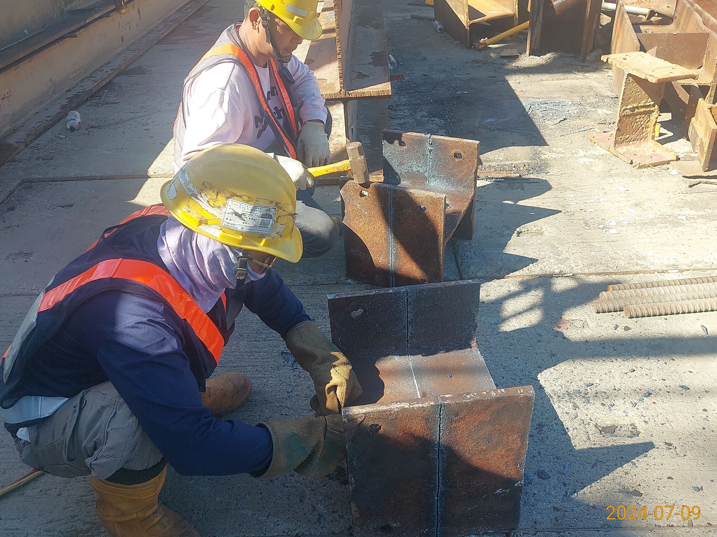 P18-P160場撐箱梁構台施作