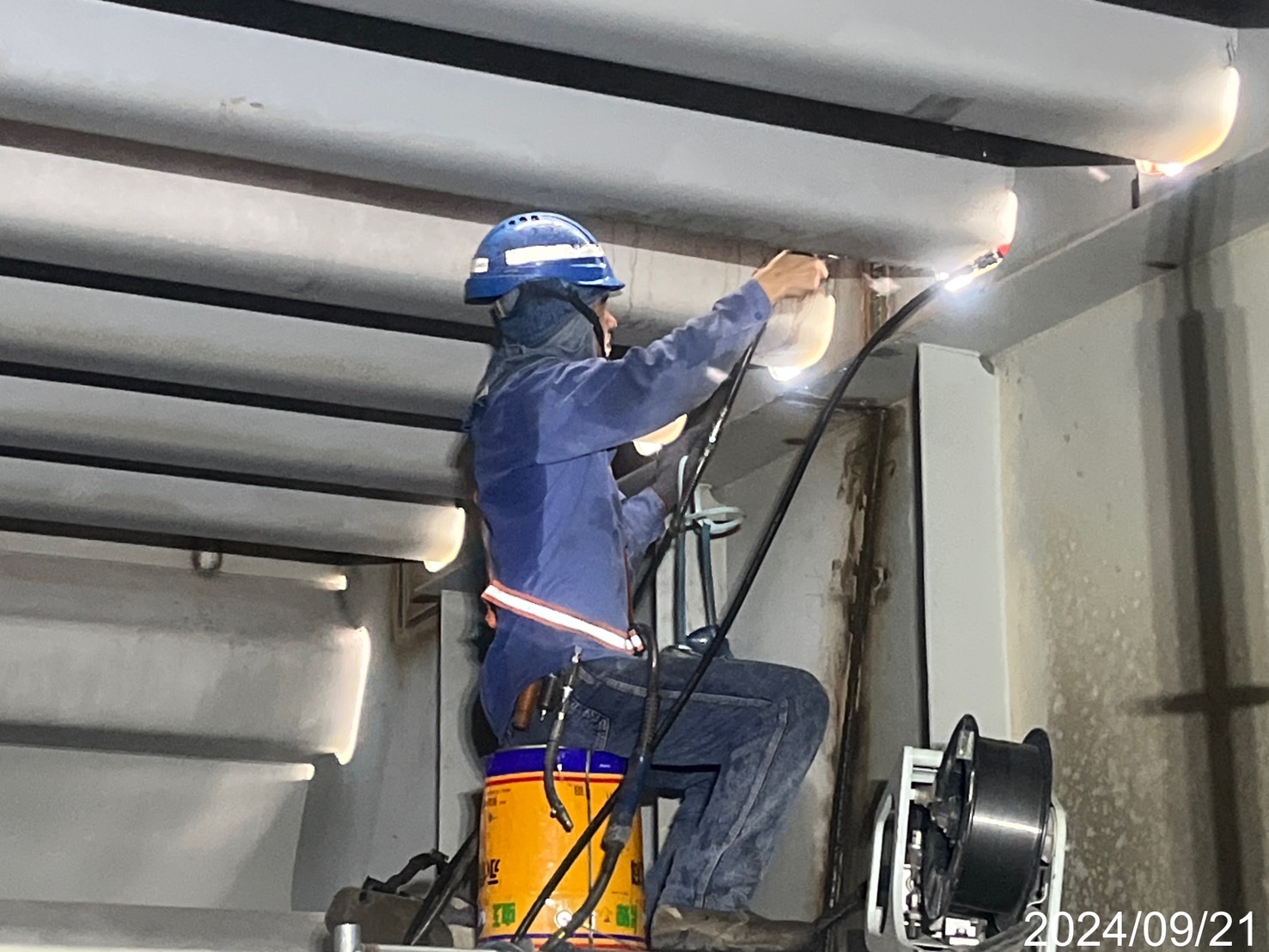 7B節塊塗裝作業