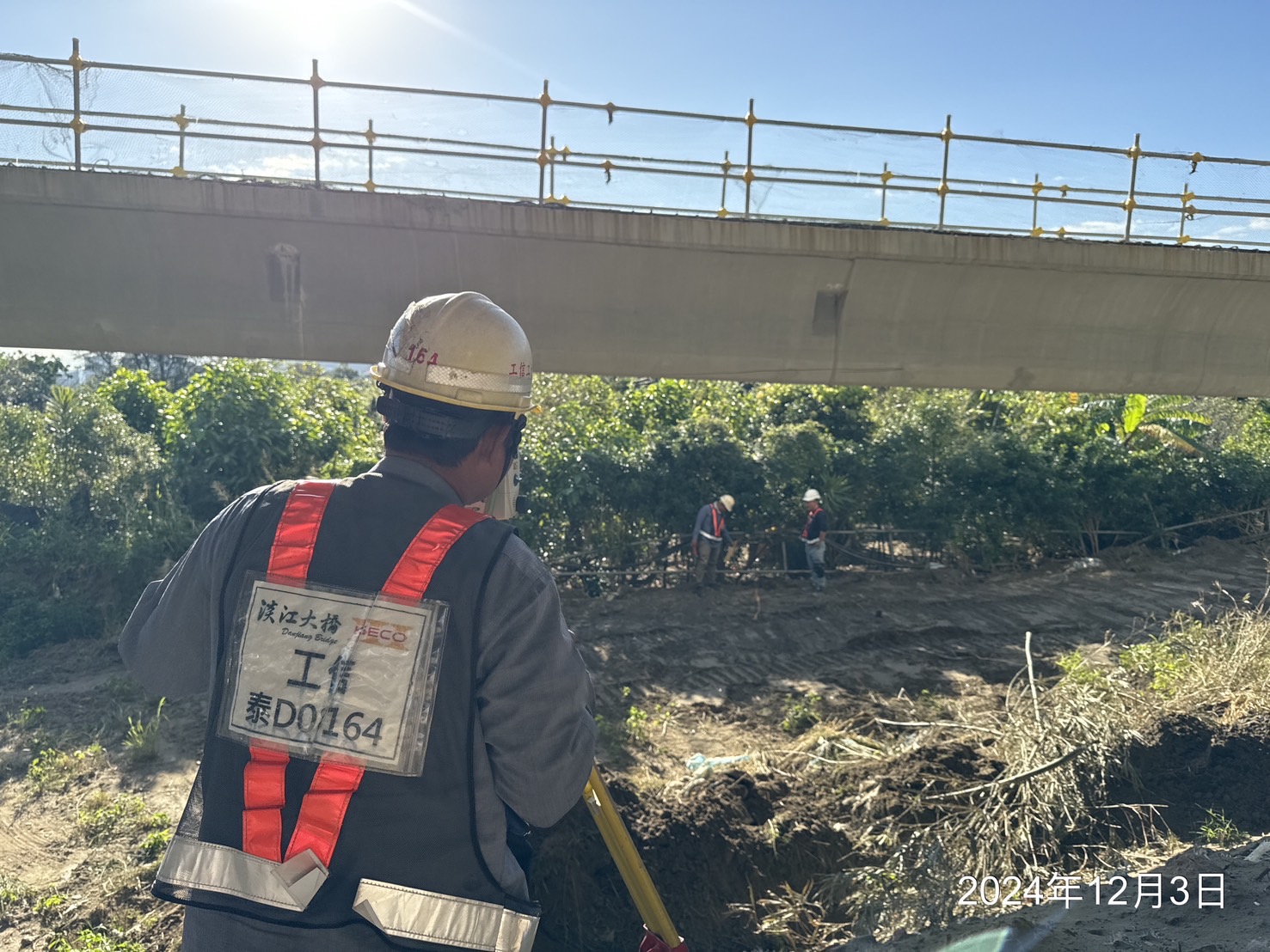 BL1-W1(RT)重力式擋土牆點位放樣