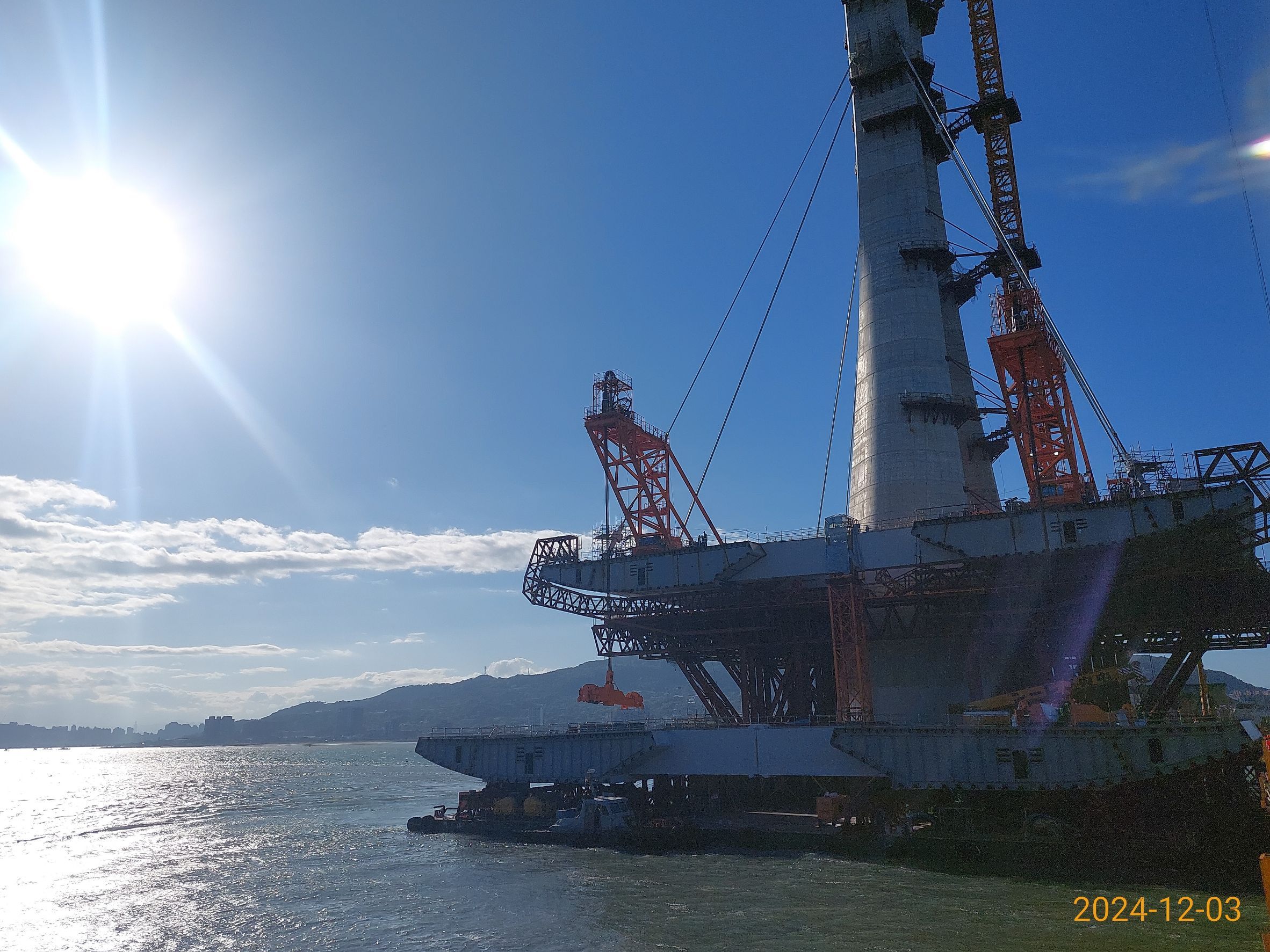 2T節塊定位及吊裝作業.